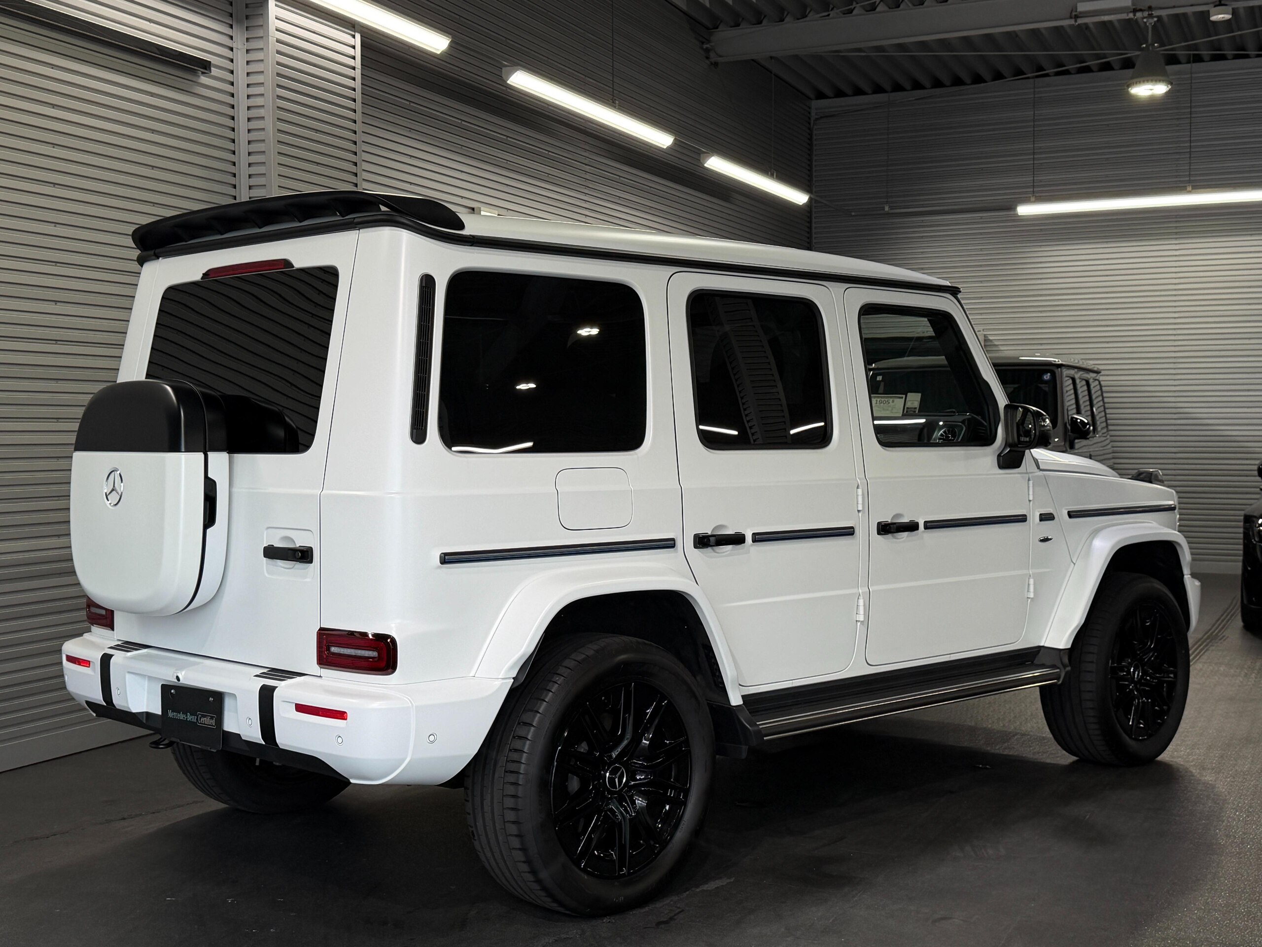 2025 Mercedes-Benz G-Class - メルセデス・ベンツ Gクラス G580 ウィズ EQ テクノロジー エディション1 4WD 左ハンドル ガラスS/R オパリスホワイトマグノ ブルメスタサウンド ステアリングヒーター Fメモリー付パワーシート&ヒーター&ベンチレーター&リラクゼーション&ダイナミックシート ナイトPKG ドラレコ