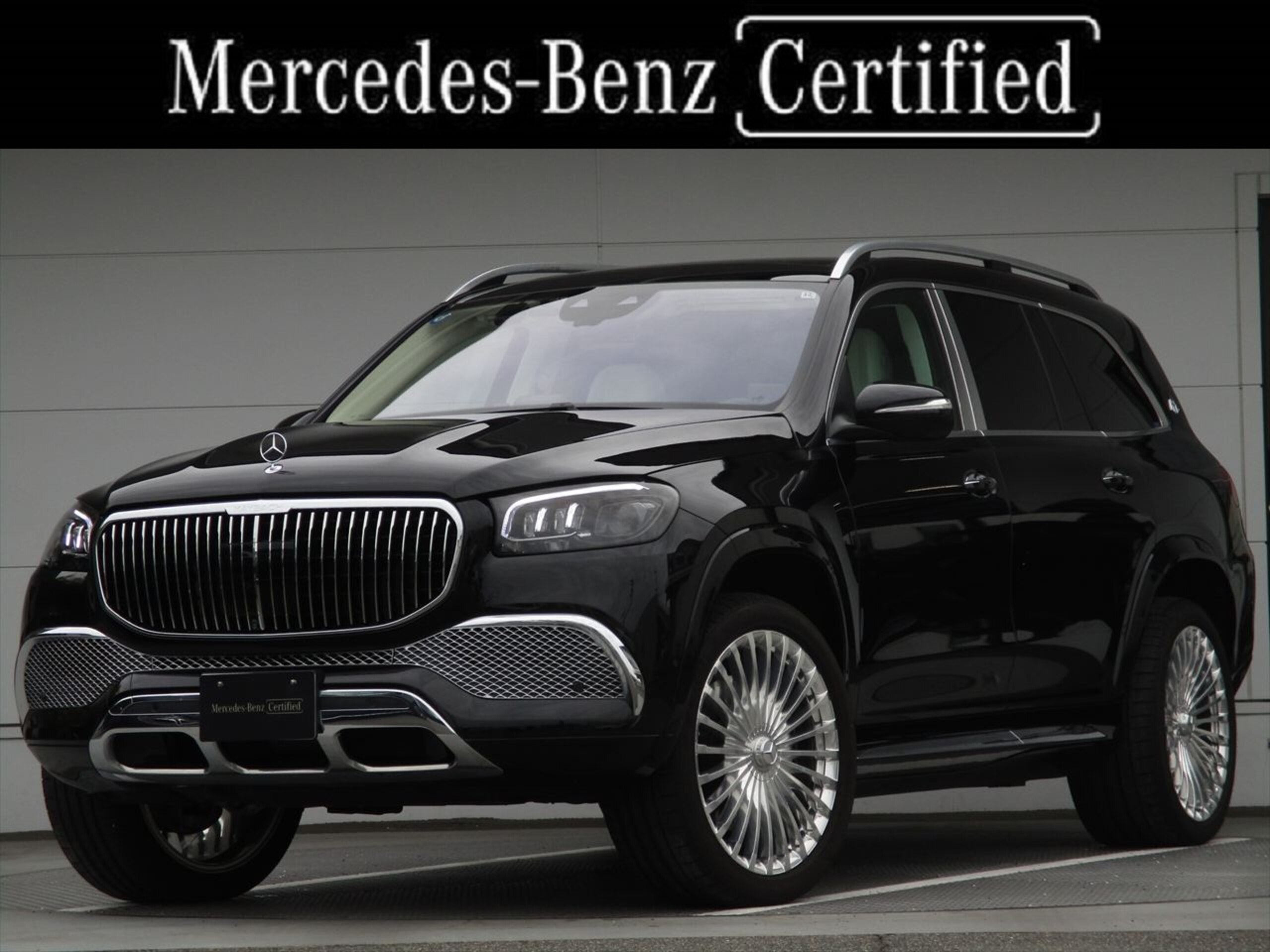 2024 Mercedes-Maybach GLS - メルセデス・マイバッハ GLS 600 4マチック (ISG搭載モデル) 4WD ワンオーナー ハイグロスブラックフローイングラインピアノラッカーウッドインテリアトリム パノラミックスライディングルーフ ヘッドアップディスプレイ エアサスペンション Wエアコン