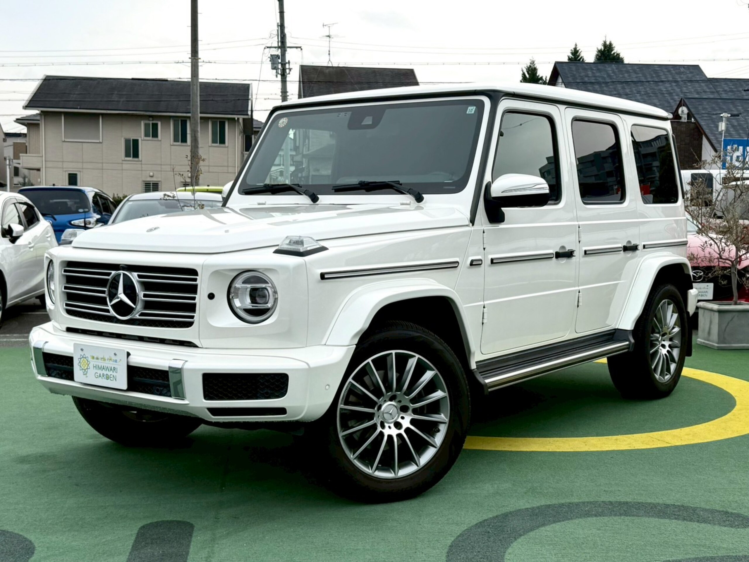 2021 Mercedes-Benz G-Class - メルセデス・ベンツ Gクラス G400d AMGライン ディーゼルターボ 4WD 左ハンドル/ラグジュアリーPKG/サンルーフ/禁煙車/ブラックレザーシート/ダイヤモンドホワイト/純正ナビ/全方位カメラ/デジタルインナーミラー/AppleCarPlay/純正20インチAW/レッドシートベルト
