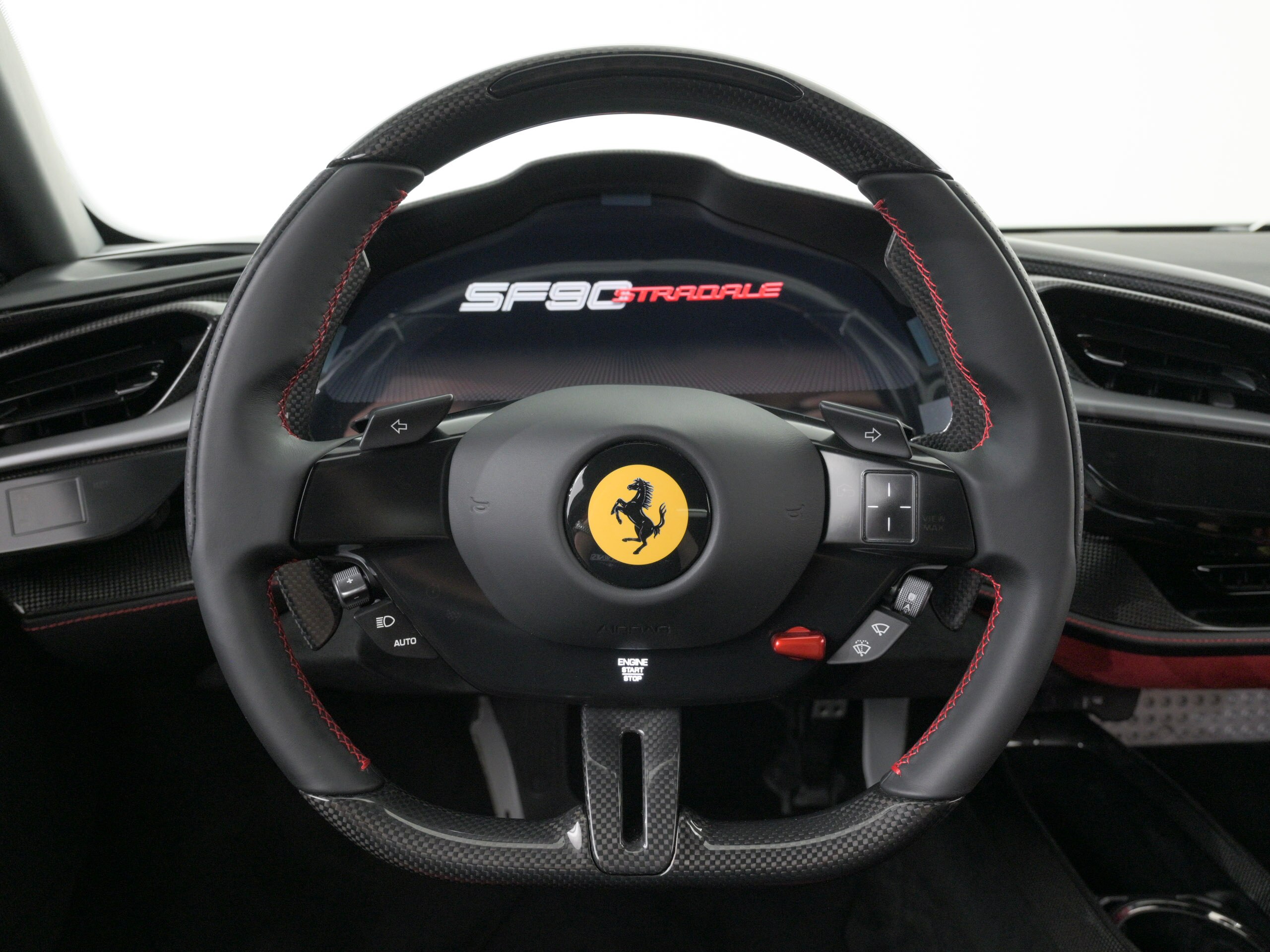 2021 Ferrari SF90 Stradale - フェラーリ SF90ストラダーレ アセット フィオラノ F1 DCT E4WD 左H Assetto Fiorano カーボン製ホイール カーボン製レーシングシート Rossoステッチ カラードインナーディティール(Nero)