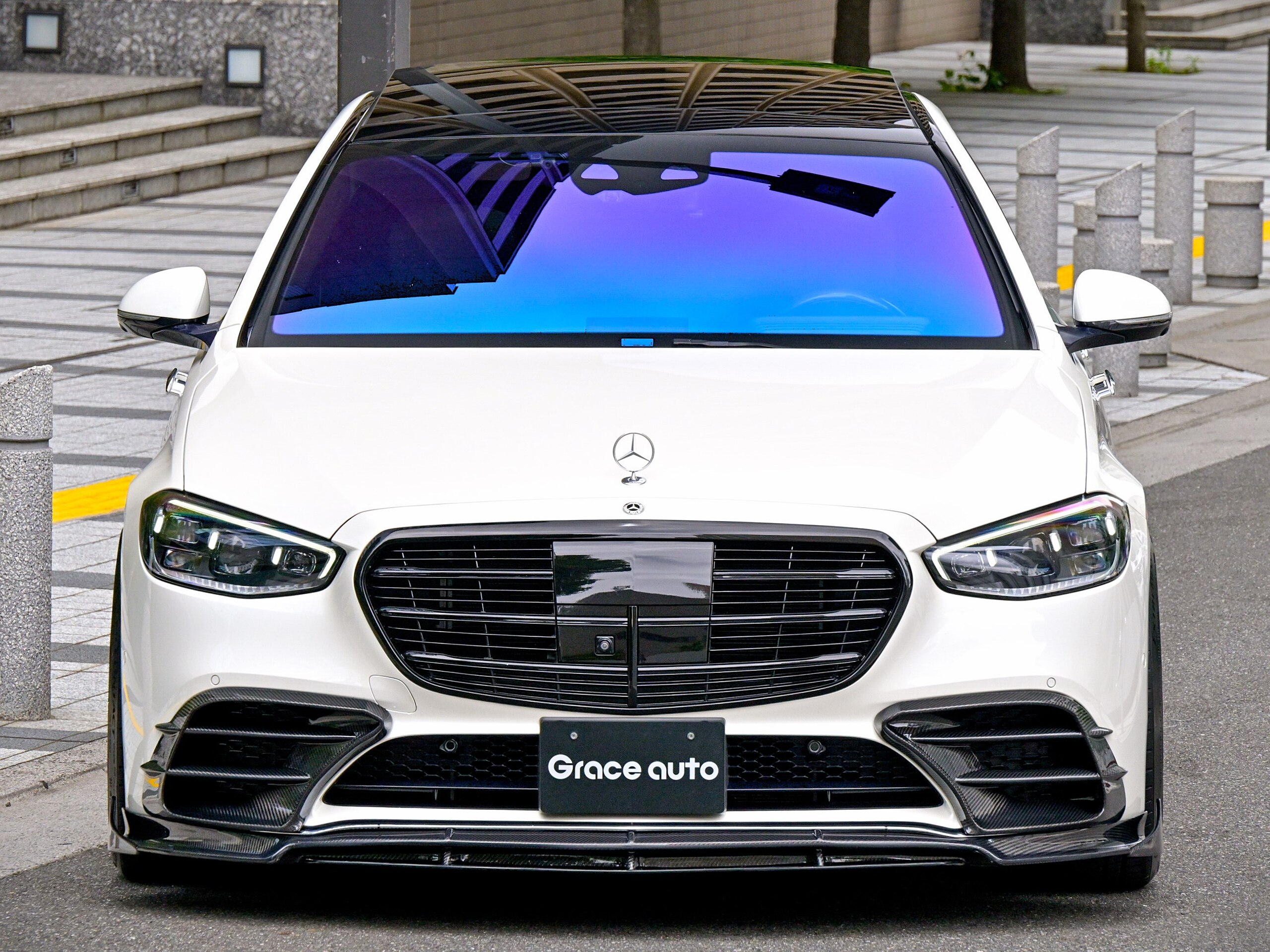 2021 Mercedes-Benz S-Class - メルセデス・ベンツ Sクラス S500 4マチック AMGライン (ISG搭載モデル) 4WD QUAD STARフルエアロ(カ‐ボン製)/RUBOR DESIGN鍛造22in/ロワリングロッド/デジタルインナ-ミラ-/社外4D回転ツイ-タ-/キャリパ-黒塗装/3Dコックピットディスプレイ/ベ-シックPKG/レザ-エクスクル-シブPKG/パノラマSR