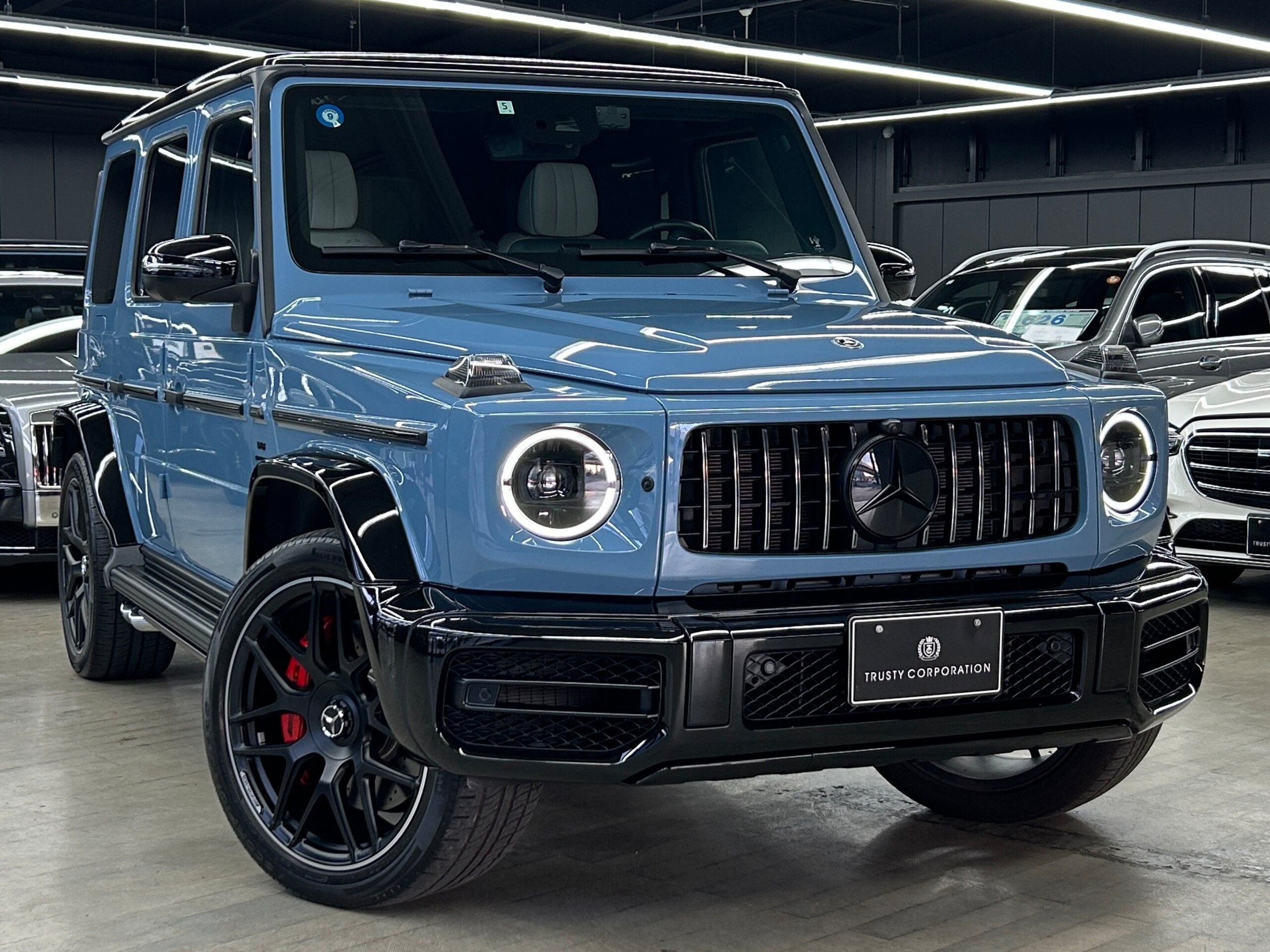 2022 Mercedes-AMG G-Class - メルセデスＡＭＧ Gクラス G63 4WD 世田谷SPオーダー G63限定カラー ナイトパッケージ ホワイトレザーシート 電動サイドステップ サンルーフ AMG22インチAW 低ダストパッド IWCウォッチ ボディコーティング 取説 整備手帳 スペアキー