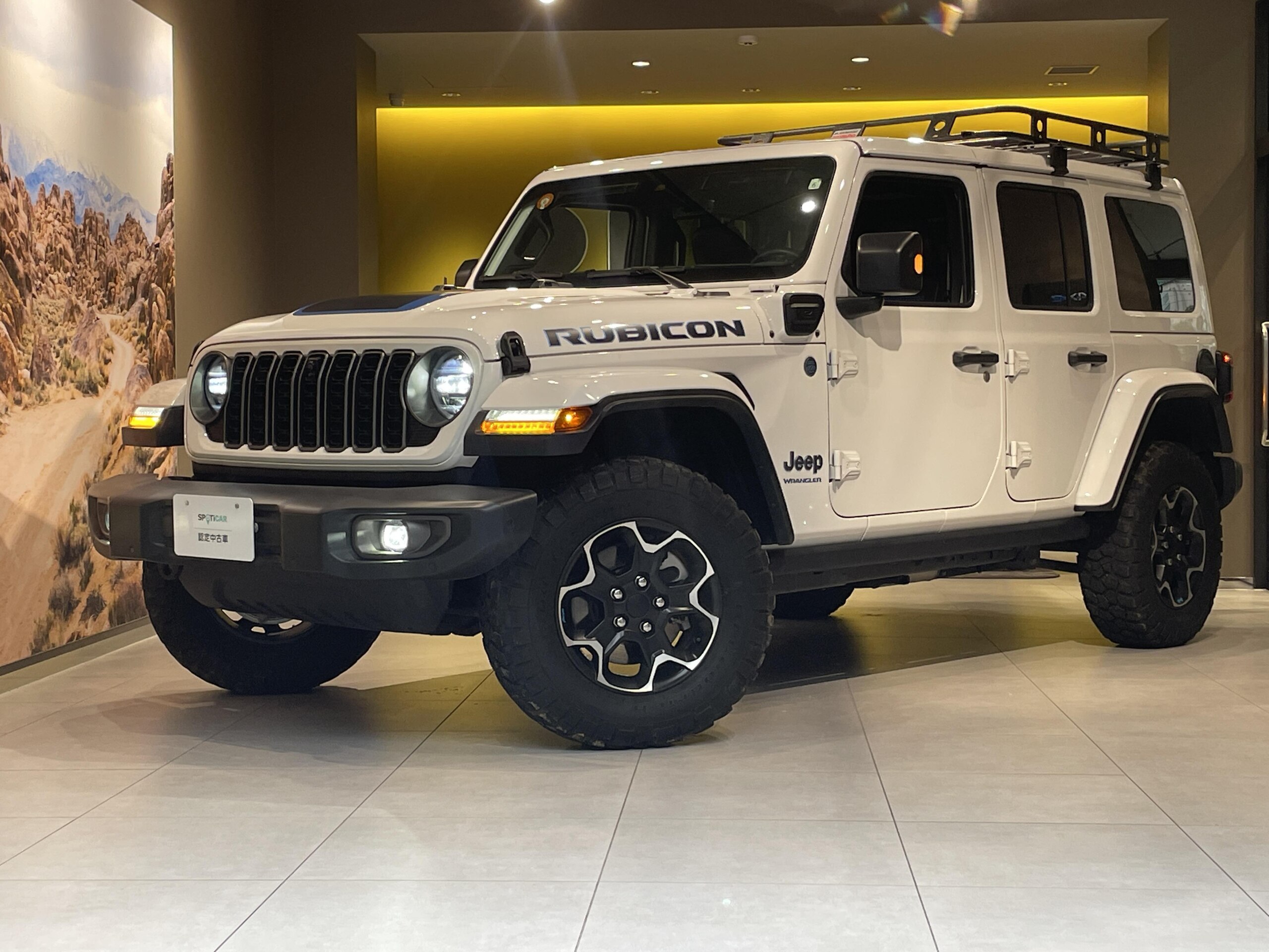 2023 Jeep Wrangler - ジープ ラングラー アンリミテッド ルビコン 4xe 4WD 左ハンドル/PHEV/純正ナビ/純正17インチAW/ハンドルヒーター/黒革シート/シートヒーター/バックカメラ/サイドビューカメラ/フロントカメラ/革巻ステアリング/ブラインドスポットモニター/スマートキー/フルセグTV