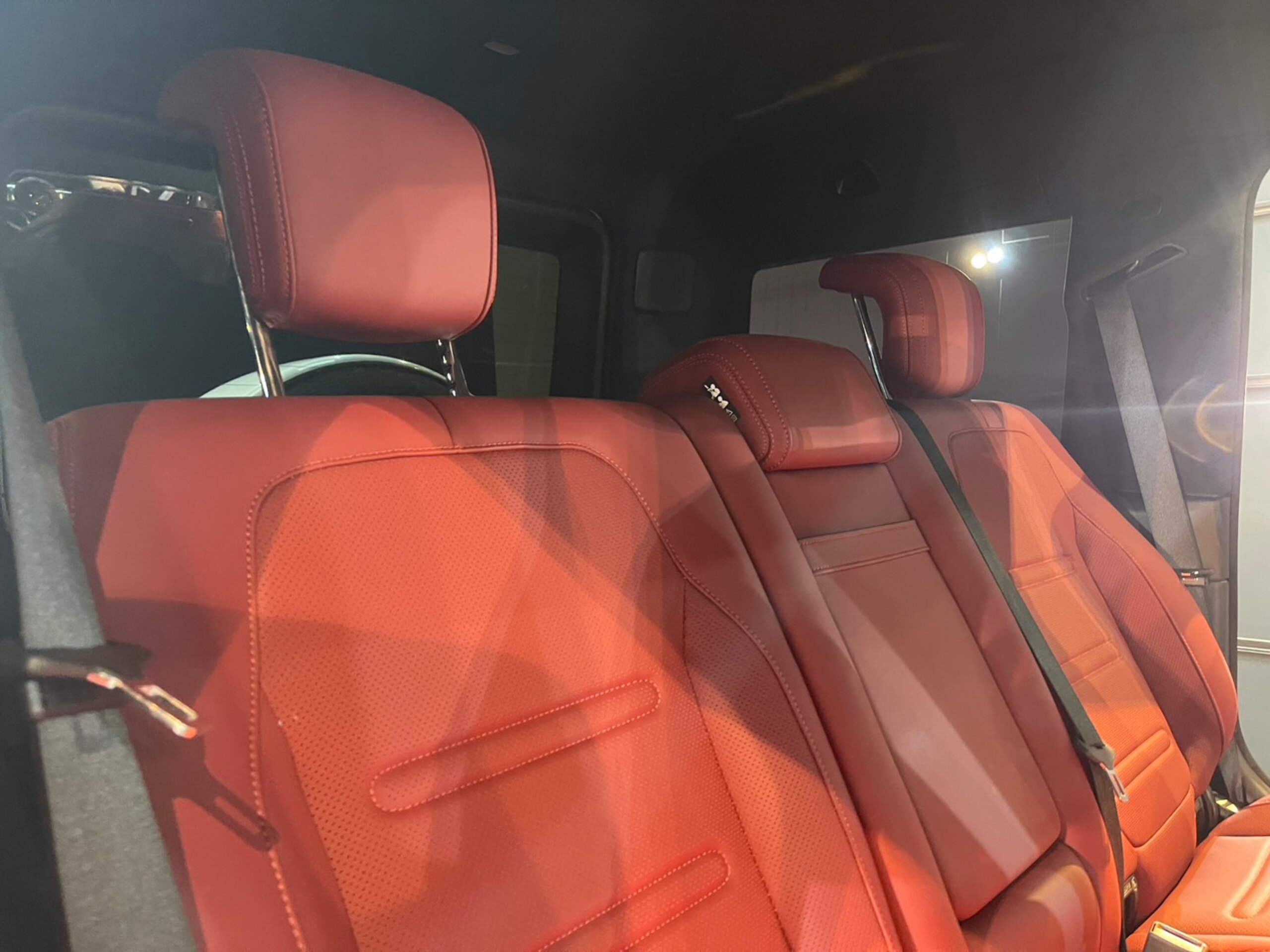 2023 Mercedes-Benz G-Class - メルセデス・ベンツ Gクラス G400d AMGライン ディーゼルターボ 4WD 左ハンドル ダークレッドレザーインテリア マヌファクチャープログラム アダプティブダンピングサス 正規ブラバス23インチアルミホイール サンルーフ