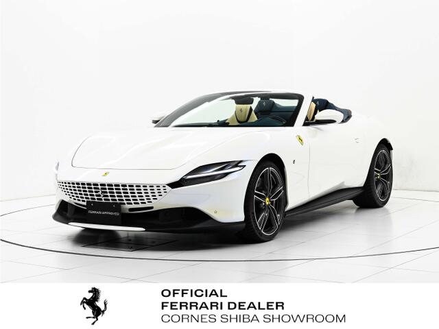 2024 Ferrari RomaSpider - フェラーリ ローマスパイダー F1 DCT BiancoBirdCage FCAM スマートフォンコネクト LED付ハンドル カーボン製シルキックプレート ダイヤモンド研磨仕上鍛造ホイール ワイヤレス充電