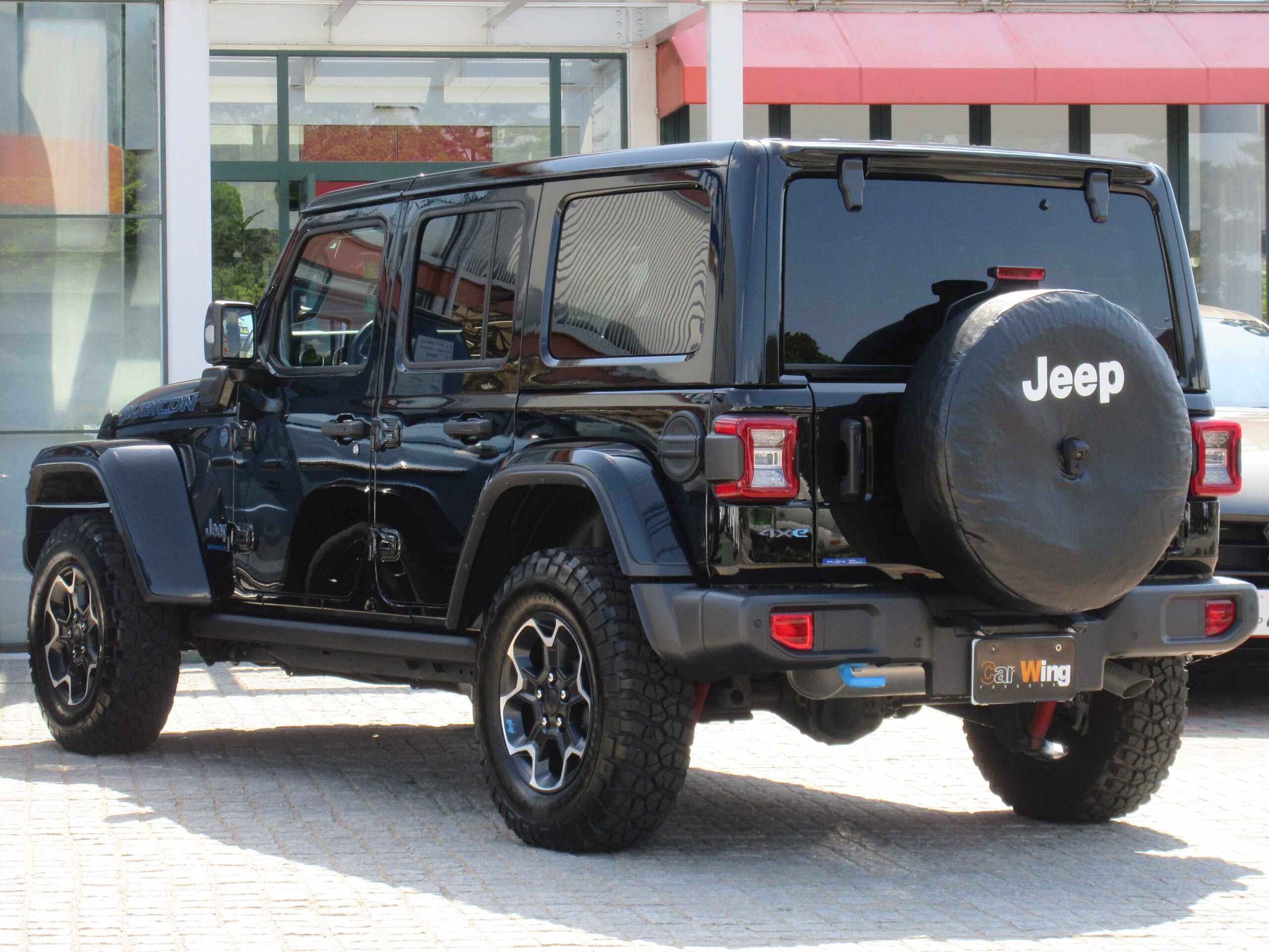 2024 Jeep Wrangler - ジープ ラングラー アンリミテッド ルビコン 4xe 4WD 専用17インチAW ダークグレーアクセント入りフロントグリル ロックレール LEDヘッドライト レザーシート シートヒーター サブウーハー付きアルパイン製スピーカー 純正ドライブレコーダー