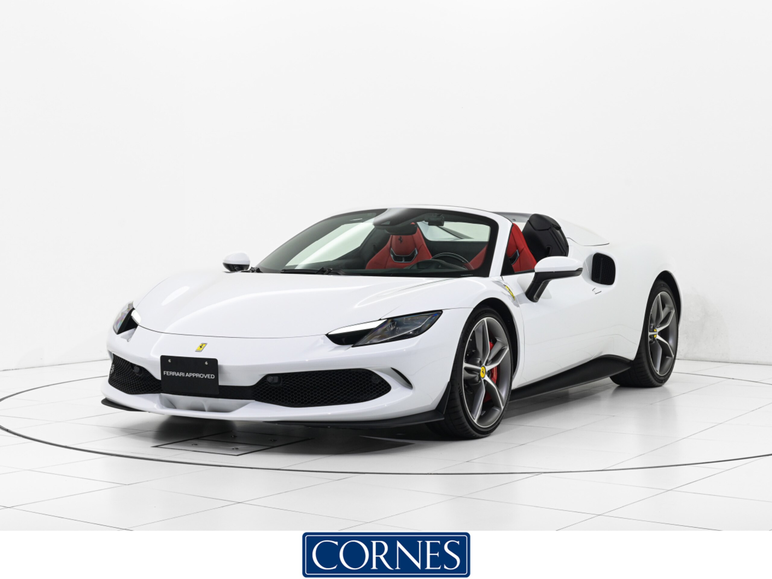 2025 Ferrari 296GTS - フェラーリ 296GTS F1 DCT BiancoCervino アップルカープレイ LED付ハンドル 20インチ艶消し鍛造ホイールサスペンションリフター ワイヤレスチャージャー