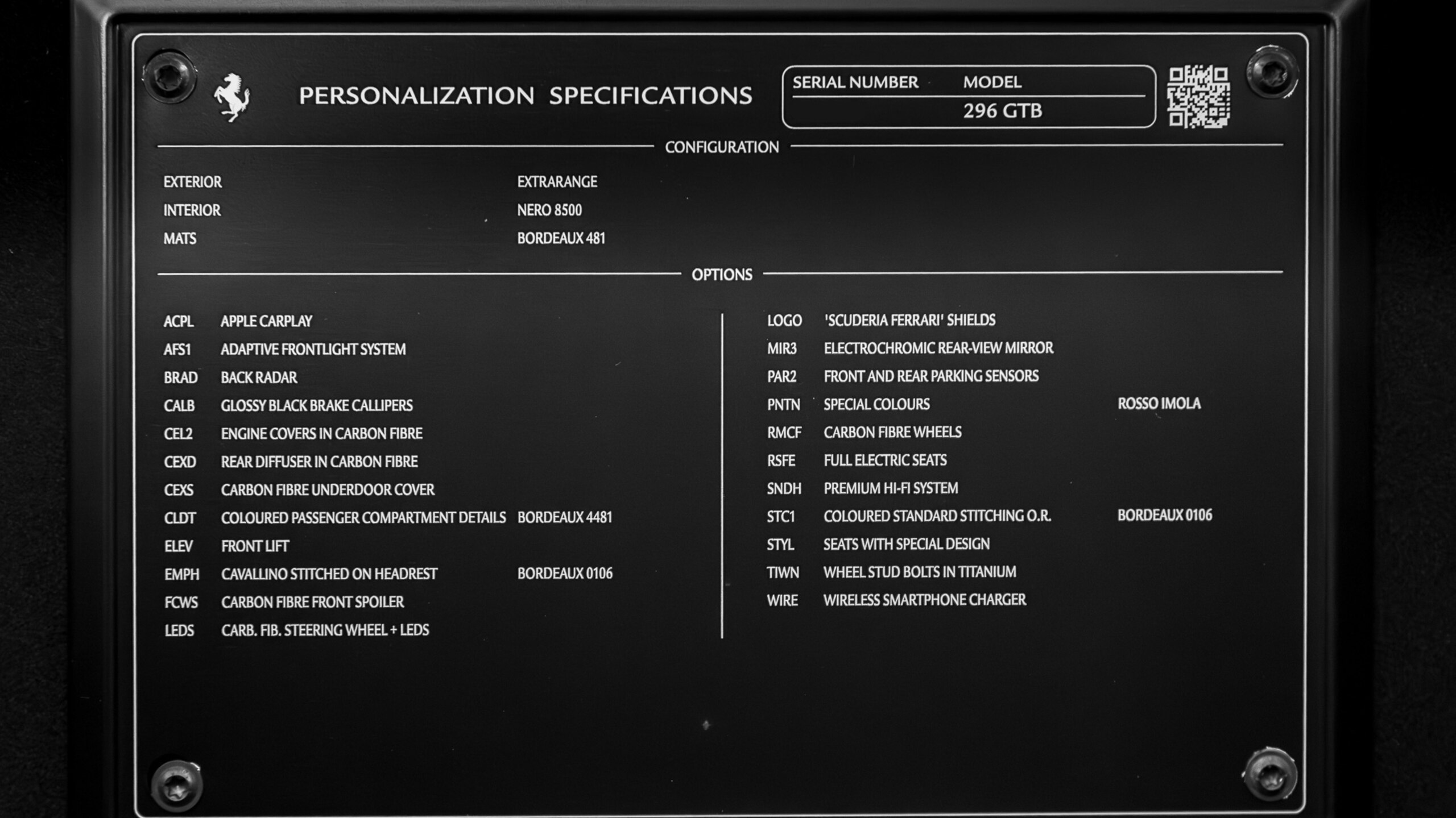 2025 Ferrari 296GTB - フェラーリ 296GTB F1 DCT F1 DCT 左H カーボンホイール 電動シート 2年保証