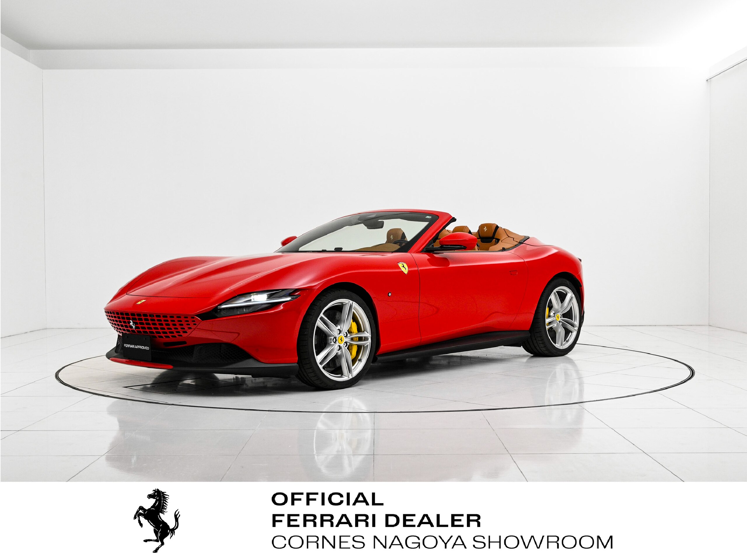 2025 Ferrari RomaSpider - フェラーリ ローマスパイダー F1 DCT 左H マグネライド クローム仕上鍛造20AW LEDカーボンステア スポーツEX SFフェンダーエンブレム