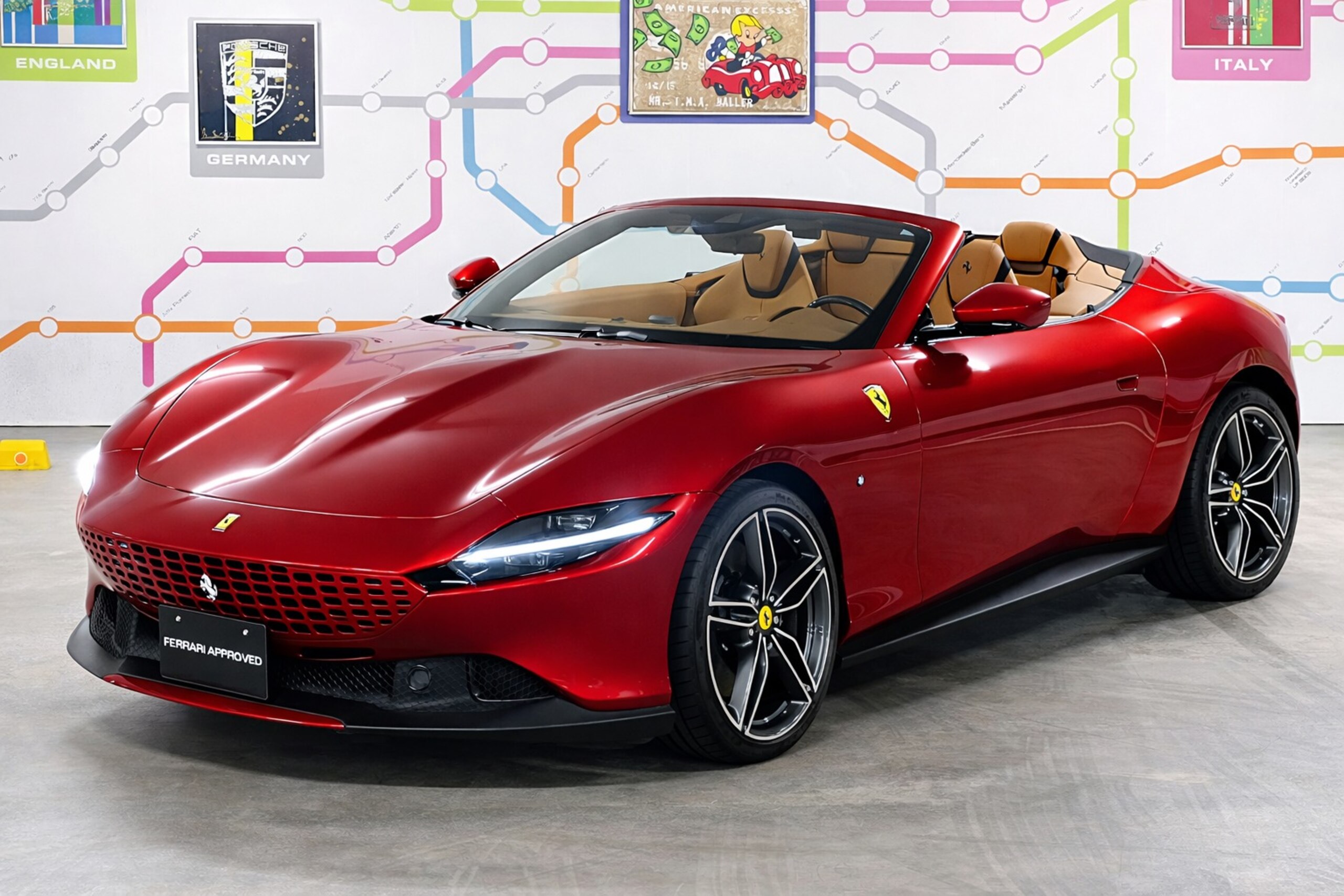 2025 Ferrari RomaSpider - フェラーリ ローマスパイダー F1 DCT 内装クオイオ ベンチレーションシート マグネライドサスペンション LEDカーボンステア ステアリングヒーター