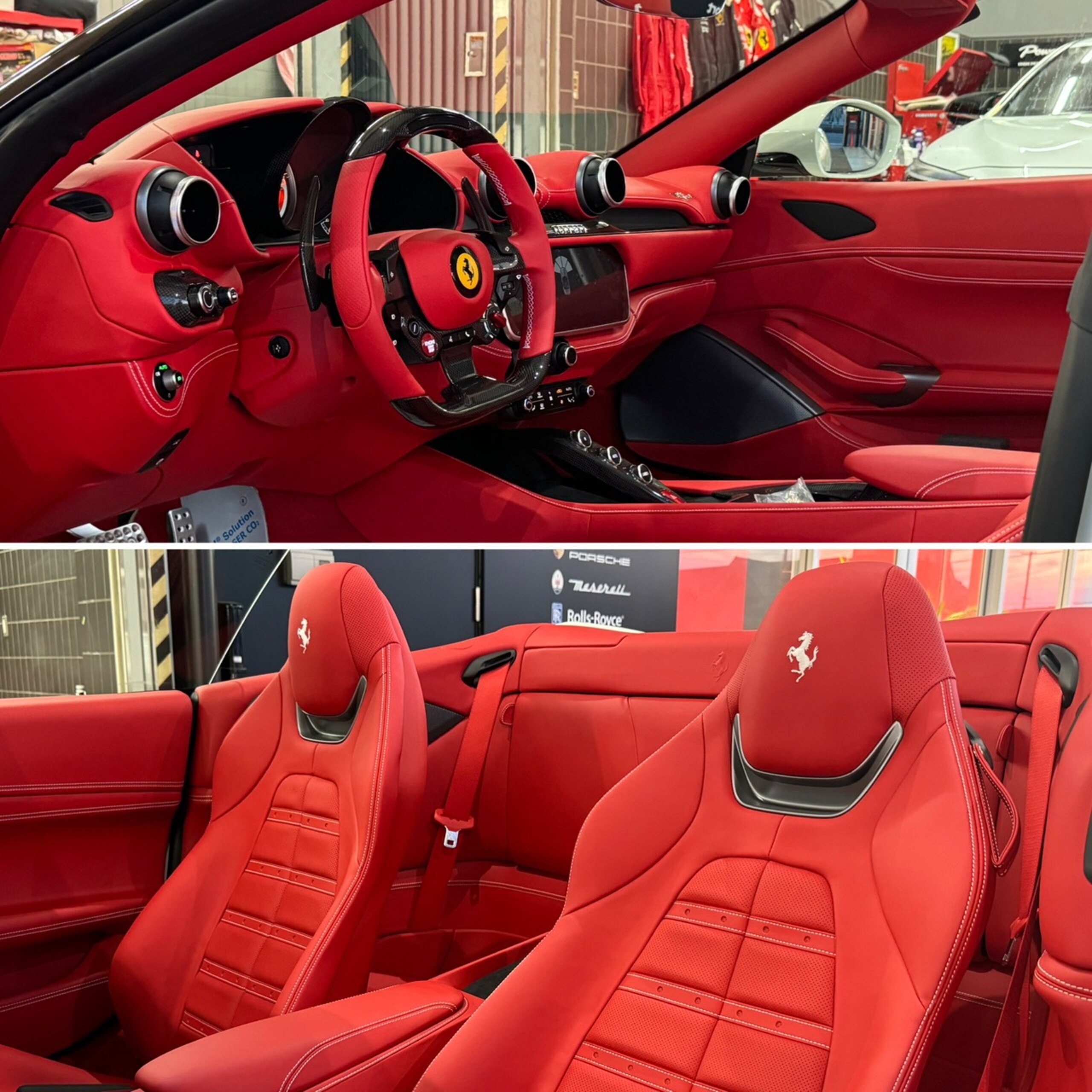 2023 Ferrari PortofinoM - フェラーリ ポルトフィーノM F1 DCT ADASフルパック ドライバーゾーンLEDカーボン Daytonaスタイルシート 鍛造ホイール マグネライドデュアルモードサスペンション LEDカーボンステア カーボンブリッジ カーボンダッシュボードインサート