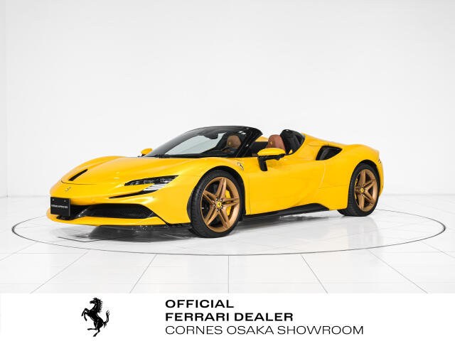 2022 Ferrari SF90Spider - フェラーリ SF90スパイダー F1 DCT E4WD カーボンファイバー製フロントスポイラー&サイドスプリッター(FCWS) カーボンファイバー製ラテラル・エンジン・エアーインテーク(CEIS) カーボンファイバー製ラテラル・リアスクリーン・アクセント(CERB)