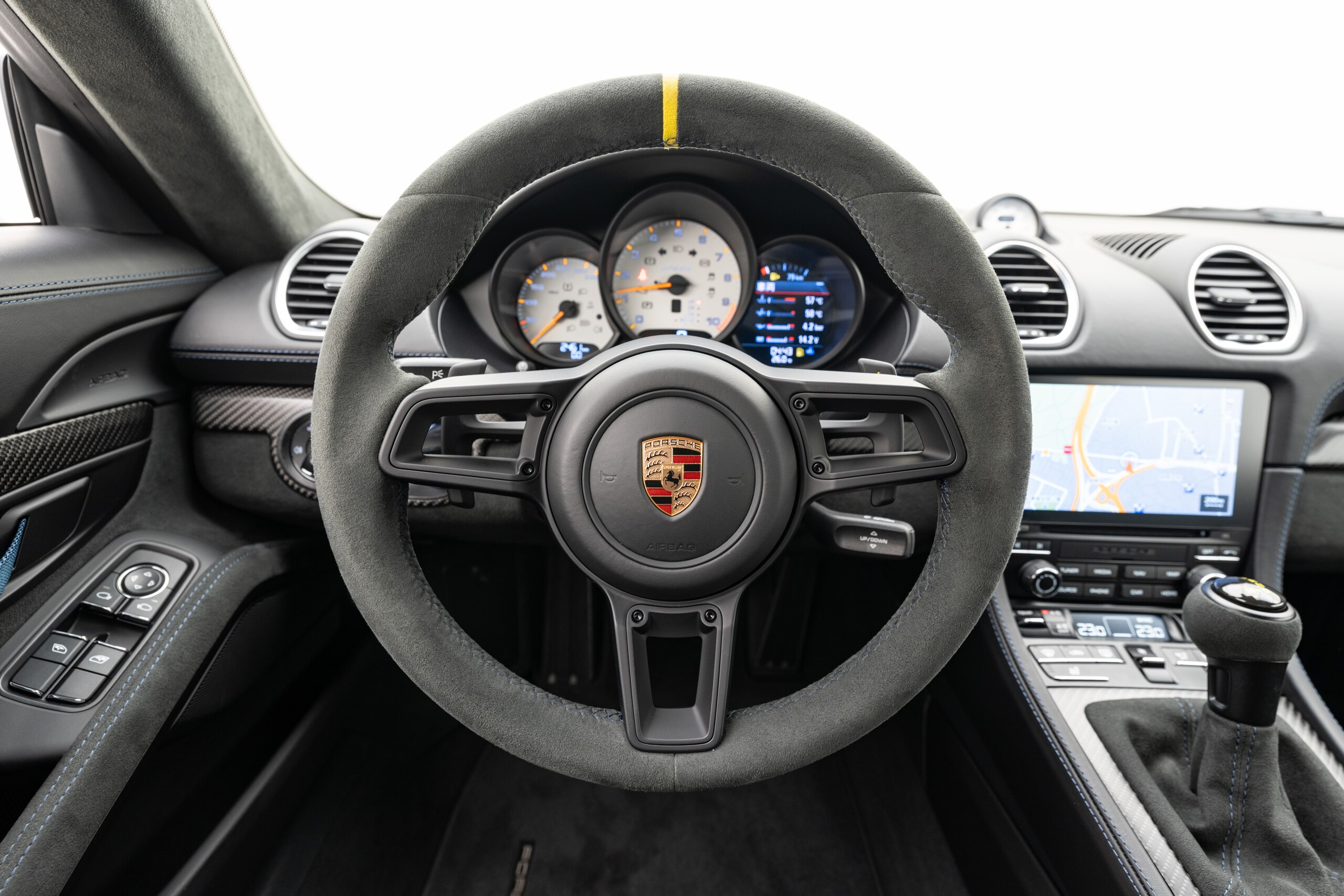 2022 Porsche 718 Cayman - ポルシェ 718ケイマン GT4 RS PDK 左ハンドル LEDヘッドライト(PDLS) アダプティブスポーツシートプラス(電動18Way) シートヒーター スポーツクロノパッケージ(ホワイトメーター) ホイールインディゴブルー塗装 ディープシーブルーベルト