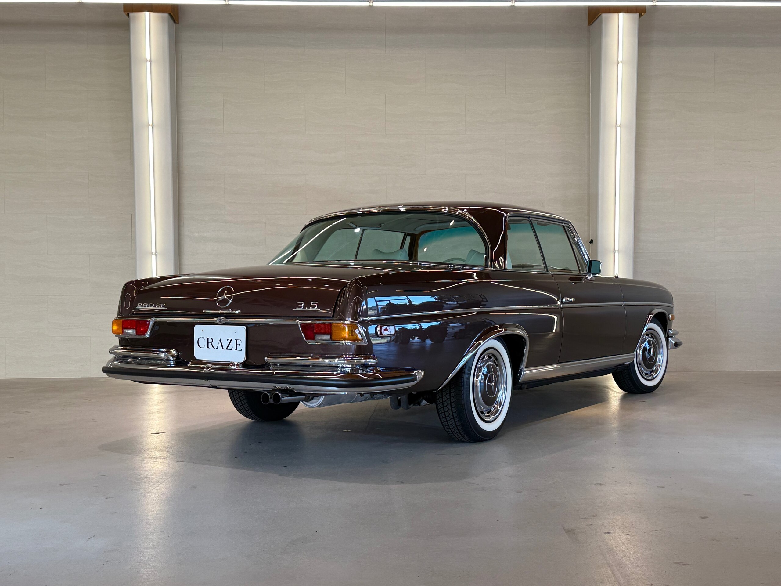 1989 Mercedes-Benz 280SE 3.5coupe - メルセデス・ベンツ 280SE 3.5coupe 280SE 1969 レストア車 ホワイトインテリア エアコン パワーステアリング SR ミシュランクラシックタイヤ リクロームメッキ