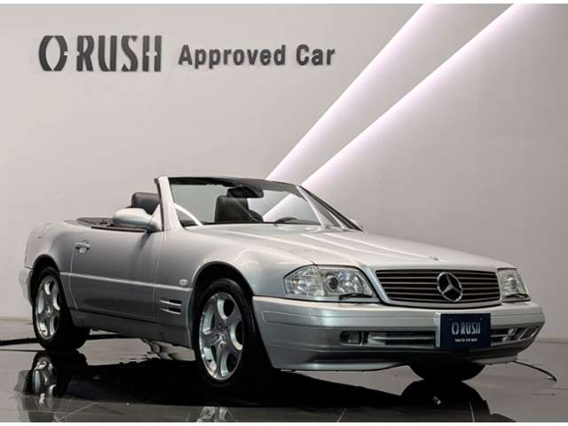 1998 Mercedes-Benz SLClass - メルセデス・ベンツ SLクラス SL320 本革シート ビークルデーターカード有 メモリー付電動パワーシート シートヒーター(運転席・助手席) レザーステアリング クルーズコントロール キセノンヘッドライト ソフトトップ(黒) ETC 17AW