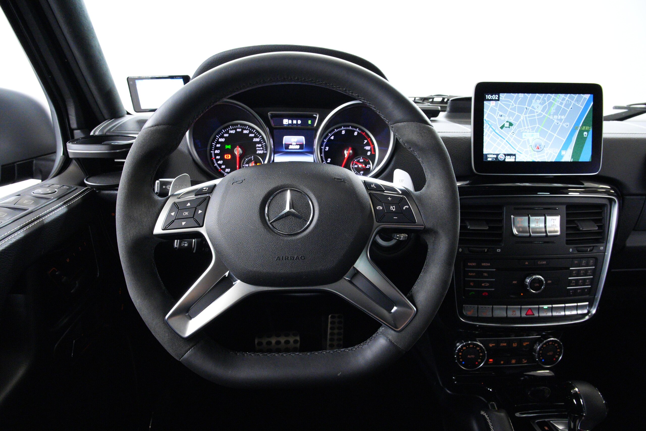 2019 Mercedes-Benz G-Class - メルセデス・ベンツ Gクラス G550 デジーノ マグノ エディション 4WD 国内55台限定 最終モデル マットカラー 黒革 アダプティブダンパー ピアノウッドトリム ホワイトステッチ レザーグラブハンドル DINAMICAルーフライナー 専用イルミステップカバー