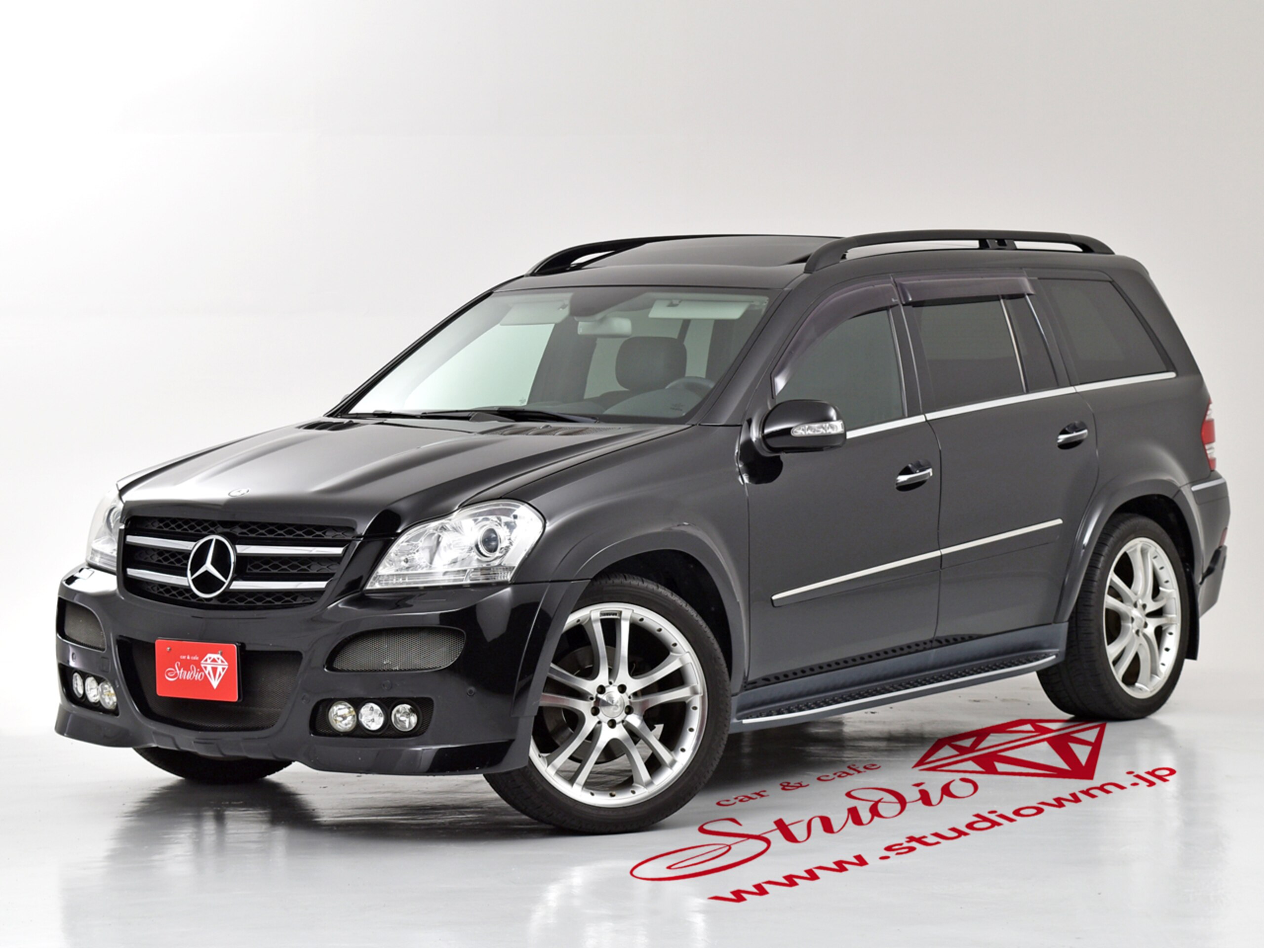 2007 Mercedes-Benz GLClass - メルセデス・ベンツ GLクラス GL550 4マチック 4WD AMG純正オーバーフェンダー ARTエアロ ARTマフラー BRABUS22インチAW 革シート キーレス パワーシート シートヒーター HDDナビTV&バックカメラ DVD 黒革3列 ETC