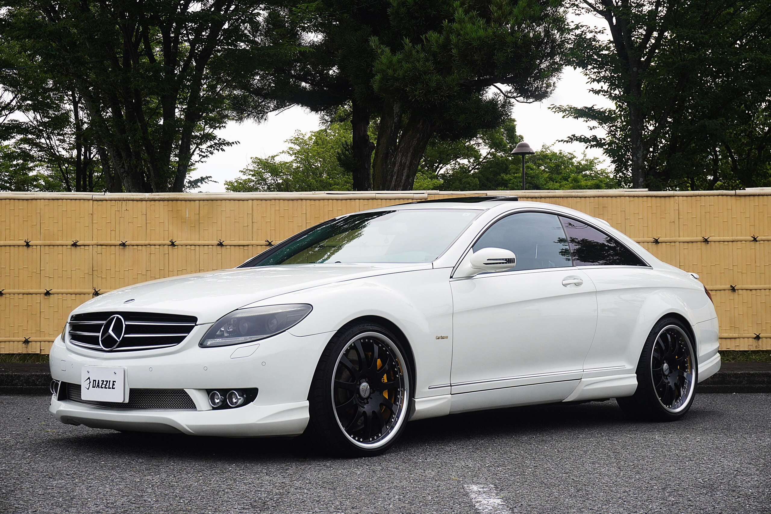 2009 Mercedes-Benz CLClass - メルセデス・ベンツ CLクラス CL550 正規D車/左ハンドル/Carlsson F/S/R/エアロ/21AW/マフラー/社外ハンドル/イエローキャリパー/黒革シート/サンルーフ/アンドロイドナビ/Bカメラ/ETC/Bluetooth/