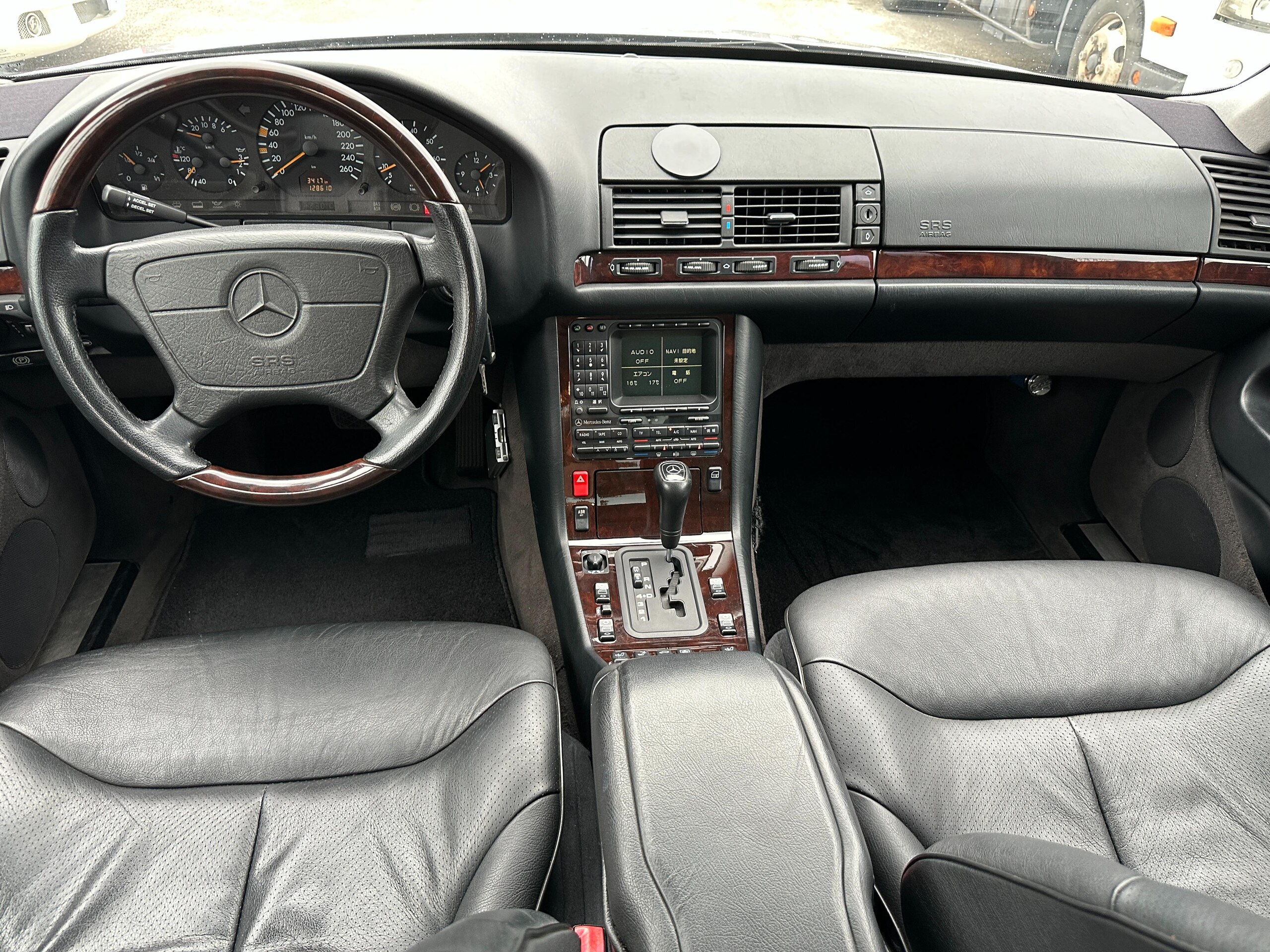 1998 Mercedes-Benz S-Class - メルセデス・ベンツ Sクラス S320 サンルーフ 整備手帳 16インチAW パワーシート 黒革シート 取扱説明書