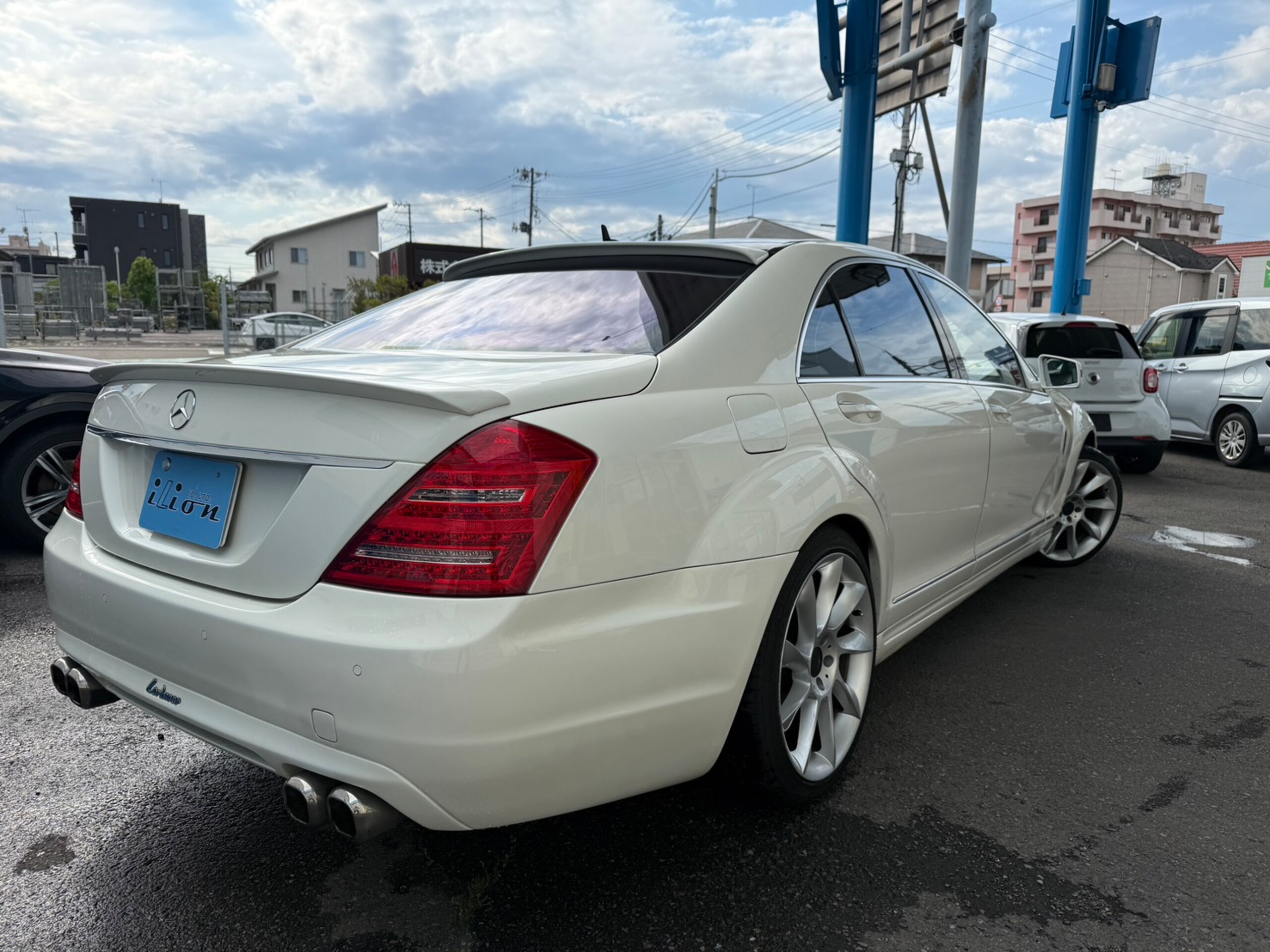 2008 Mercedes-Benz S-Class - メルセデス・ベンツ Sクラス S550 ロング 後期ロリンザー仕様/左H/ハーマンカードン/サンルーフ/20インチ社外AW/マフラー4本出し/ETC/クルコン/バックカメラ/純正ナビ/メモリー付パワーシート