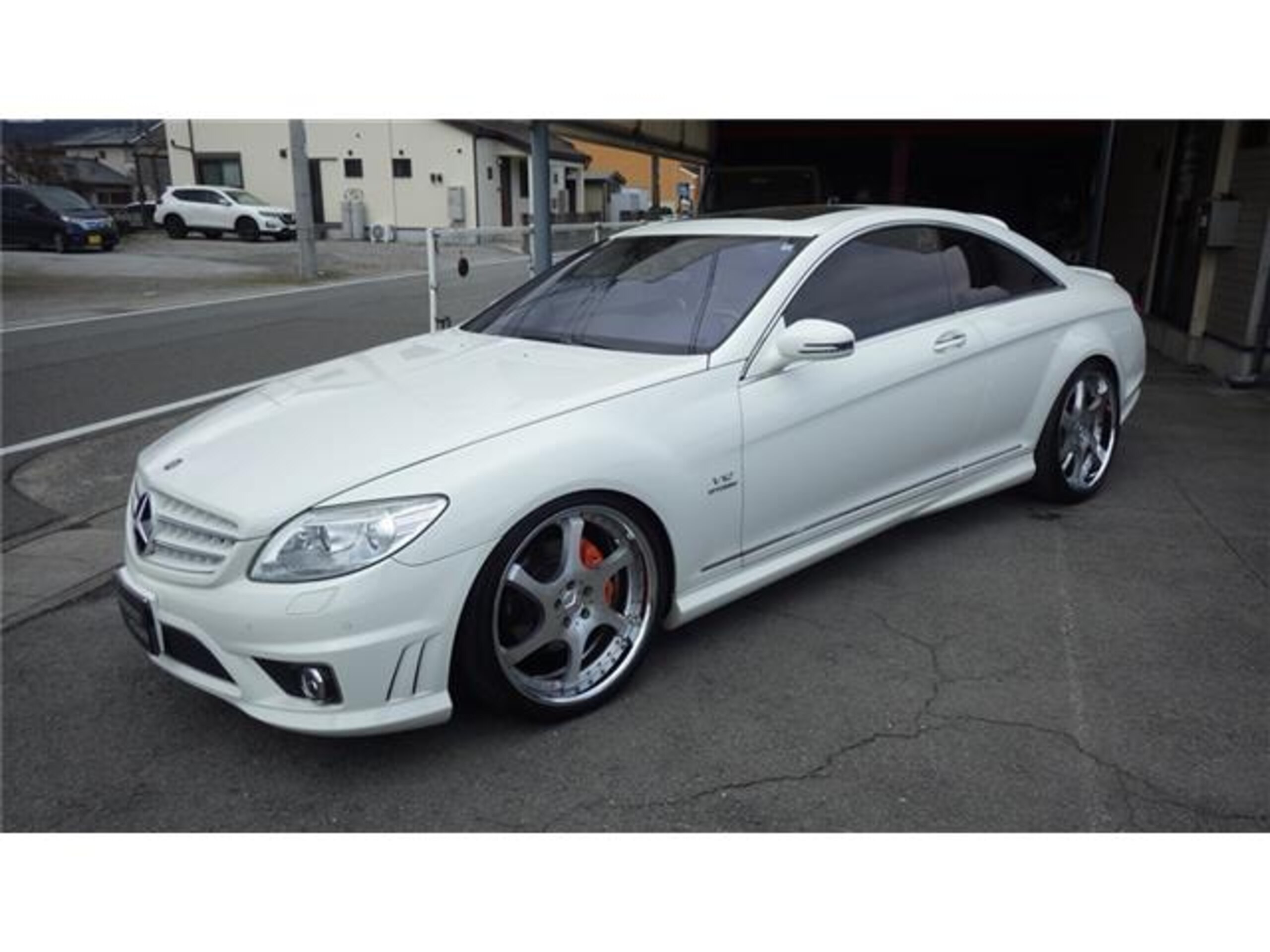 2007 Mercedes-Benz CLClass - メルセデス・ベンツ CLクラス CL550 AMGスポーツパッケージ AMGスポーツパッケージ アイボリー本革エアーシート CL65仕様 21インチアルミ 左ハンドル ハーマンカードンサウンド ロワリングキット サンルーフ ナイトビジョン ルーフ&トランクスポイラー
