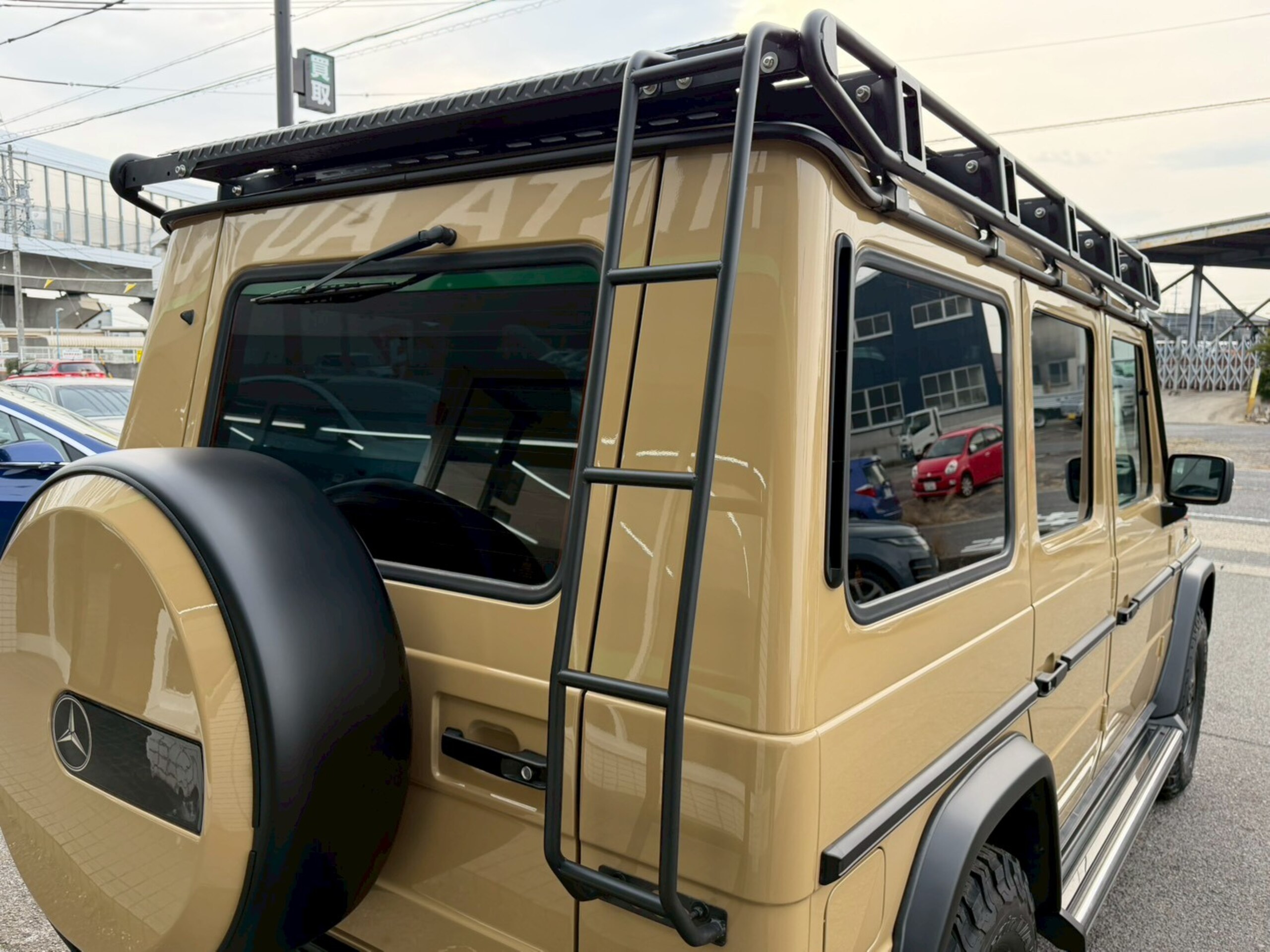 2005 Mercedes-Benz G-Class - メルセデス・ベンツ Gクラス G320 ロング 4WD 弊社買取車両 禁煙車 各所整備済み車両 新品GIGEARルーフラック/リアラダー インナーブラックLEDヘッドライト ALL-Terrainタイヤ ブラックレザーシート シートヒーター クルーズコントロール ETC