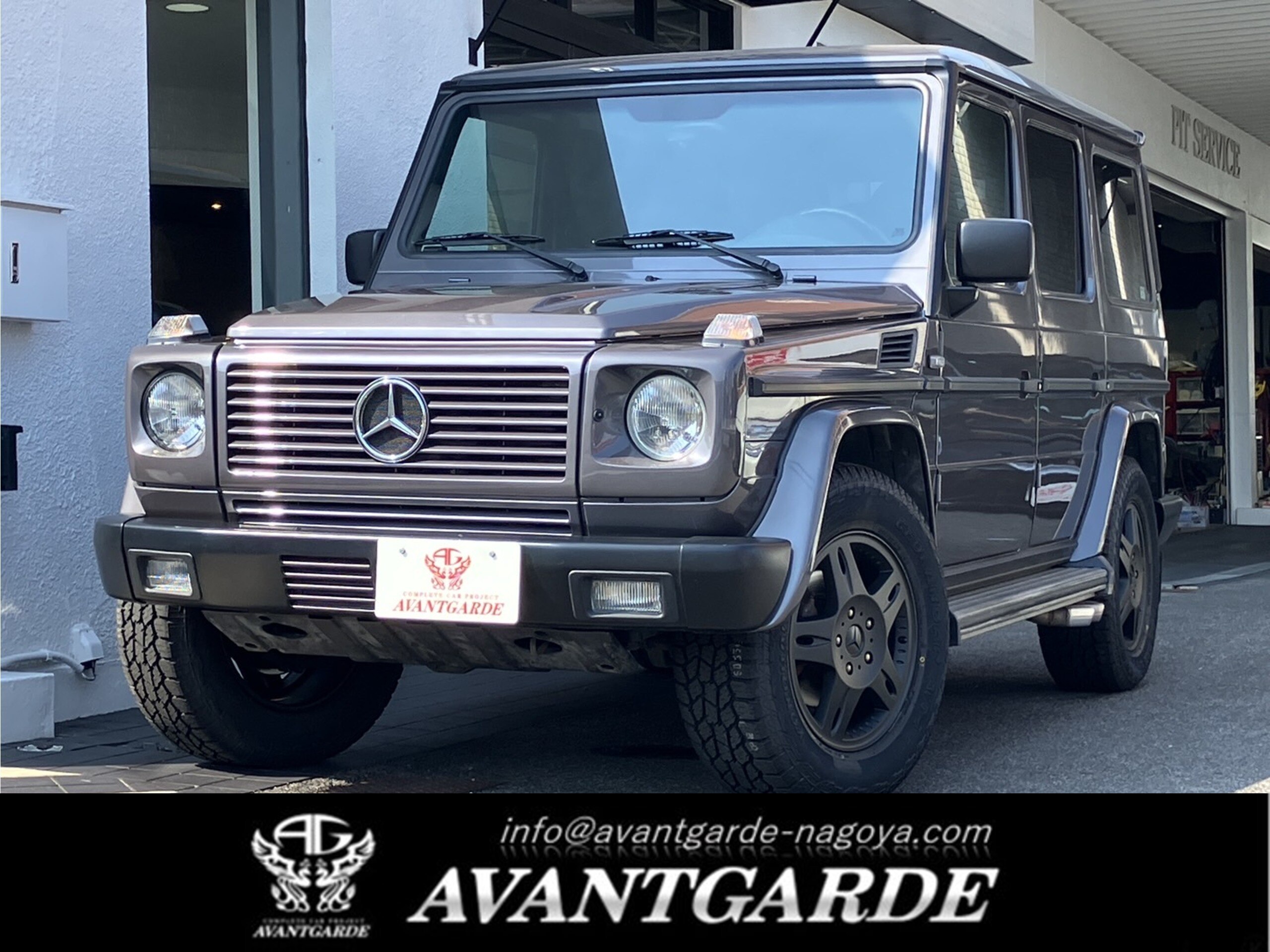 1999 Mercedes-Benz G-Class - メルセデス・ベンツ Gクラス AMG G55 ロング 4WD 同色レストア 7人乗 ホイールパウダー塗装済 新品タイヤ インテリアレストア済 黒革 サンルーフ 電動シート シートヒーター ETC 正規輸入車