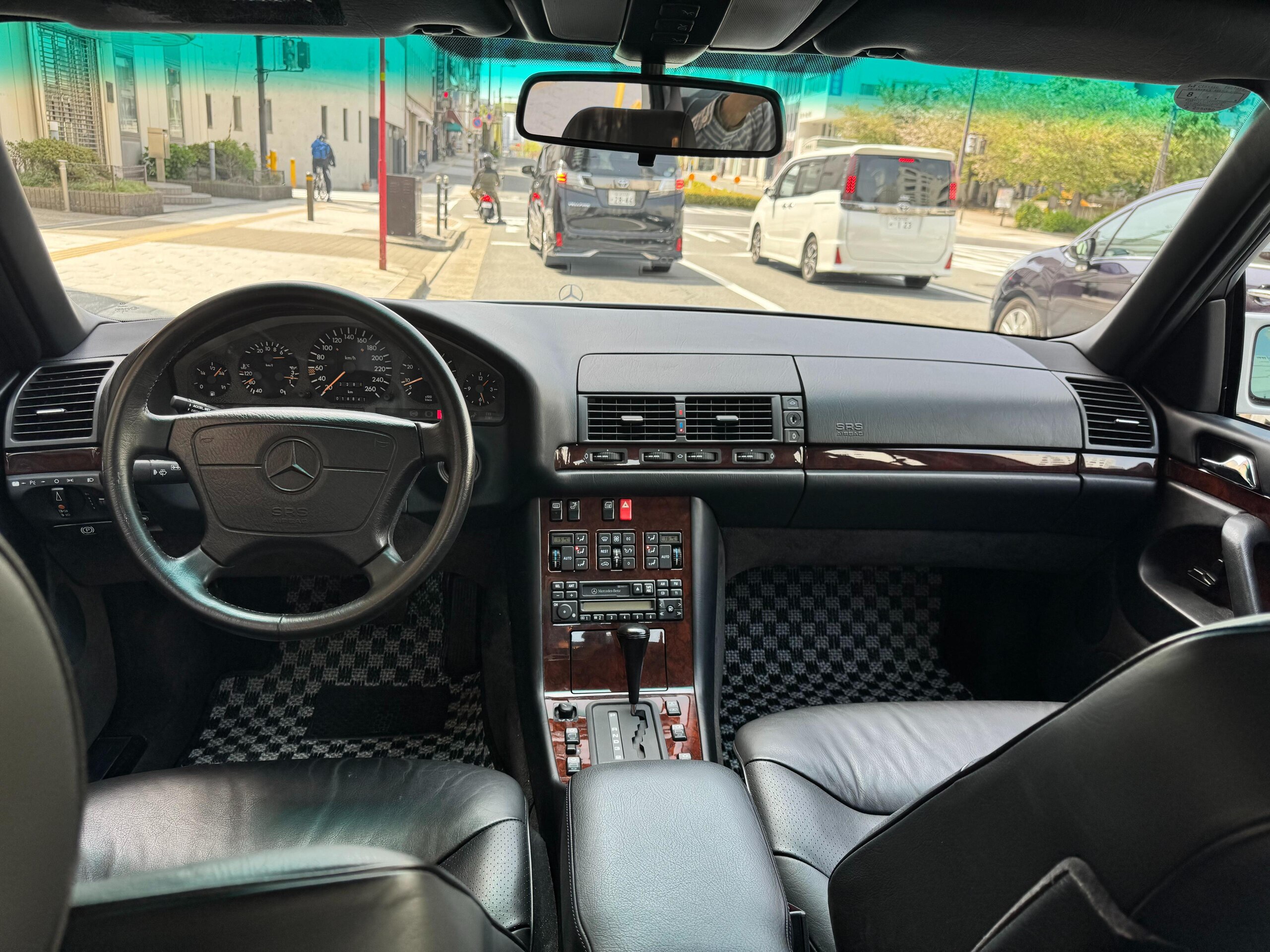 1993 Mercedes-Benz S-Class - メルセデス・ベンツ Sクラス S320 左H ディーラー車 サンルーフ 黒革 ETC 純正ホイール 記録簿 取扱説明書