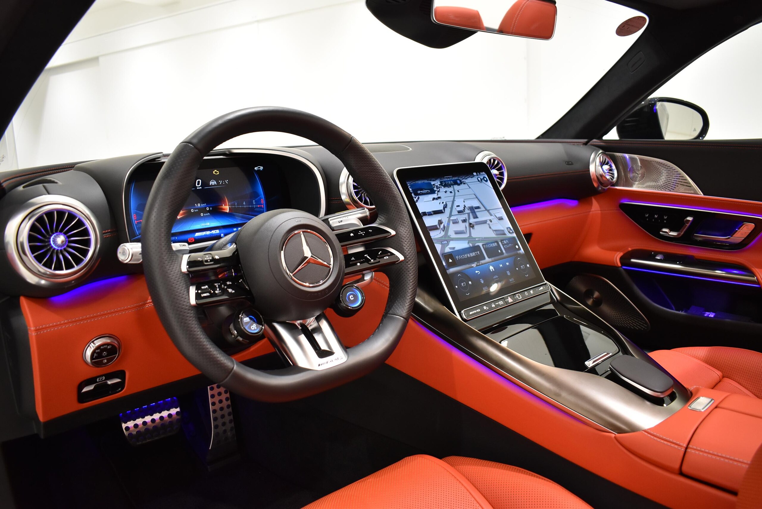 2024 Mercedes-AMG SLClass - メルセデスＡＭＧ SLクラス SL 63 4マチックプラス 4WD MP202301 正規認定中古車/2年保証/ソフトトップグレー/内装色レッドペッパー/ブルメスターハイエンド3Dサラウンドサウンドシステム/ヘッドアップディスプレイ/フロントアクスルリフトシステム/リアアクスルステアリング
