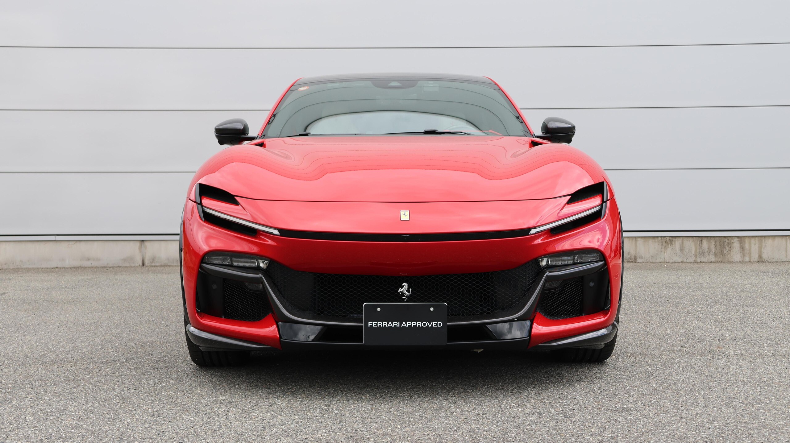 2025 Ferrari Purosangue - フェラーリ プロサングエ F1 DCT 4WD 認定中古車 OP1546 外装スペシャルカラー カーボンフロントスポイラー カーボンリアディフューザー カーボンアウターシルカバー カーボンホイールアーチ サスペンションリフター カーボンステアリングホイール