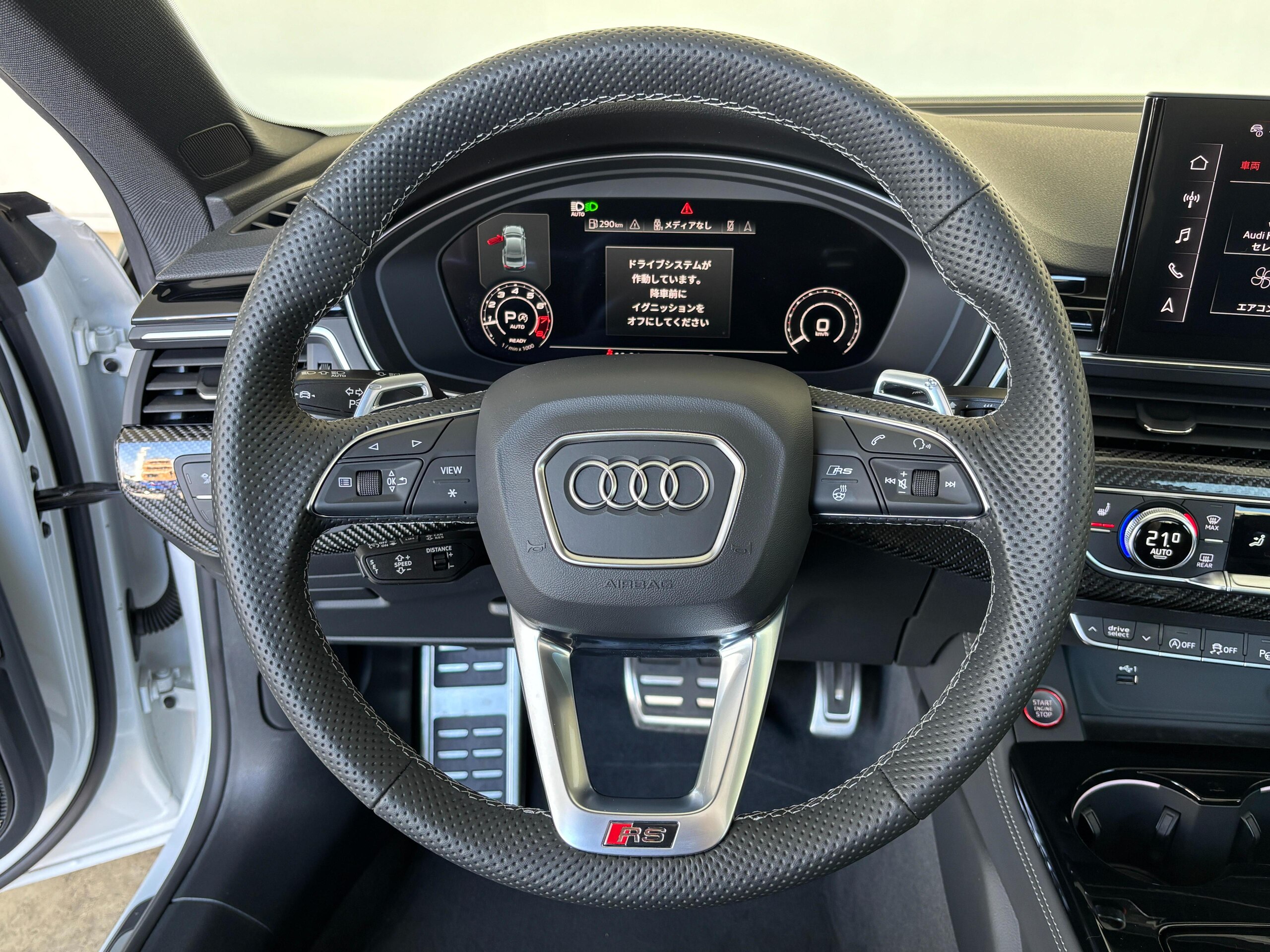 2023 Audi RS5 - アウディ RS5 2.9 4WD ワンオーナー 左ハンドル カーボンスタイリングパッケージ パノラマサンルーフ サラウンドビューカメラ/パークアシスト プライバシーガラス Bang&Olufsen シートヒーター 認定中古車