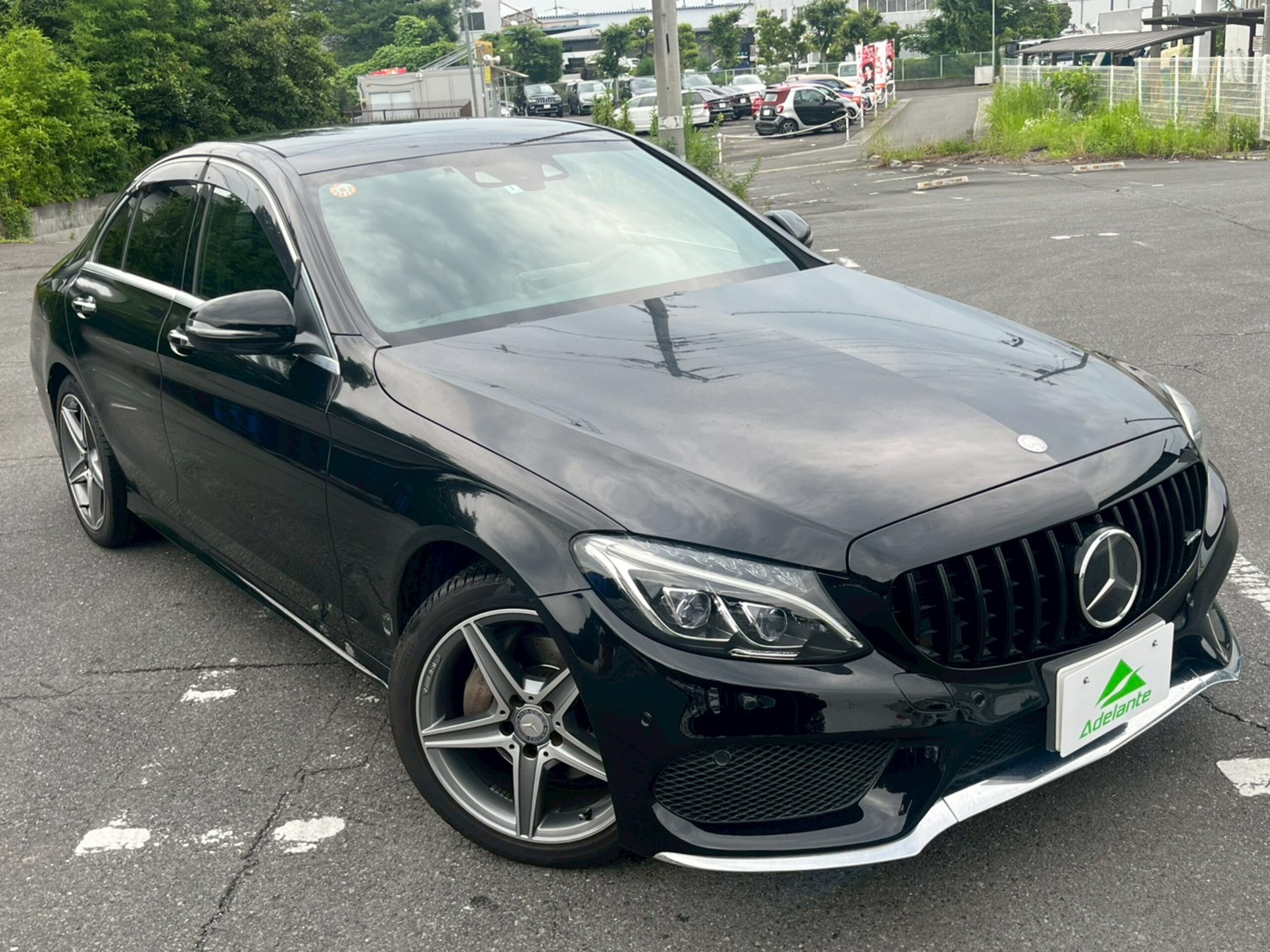 2016 Mercedes-Benz C-Class - メルセデス・ベンツ Cクラス C200 スポーツ エディション(本革仕様) 左ハンドル・サンルーフ・本革シート・ETC・地デジTV・バックカメラ・パドルシフト・アイドリングストップ・サイドバイザー・純正18インチAW・シートヒーター・シートメモリー・ユーザー買取車・クリアランスソナー
