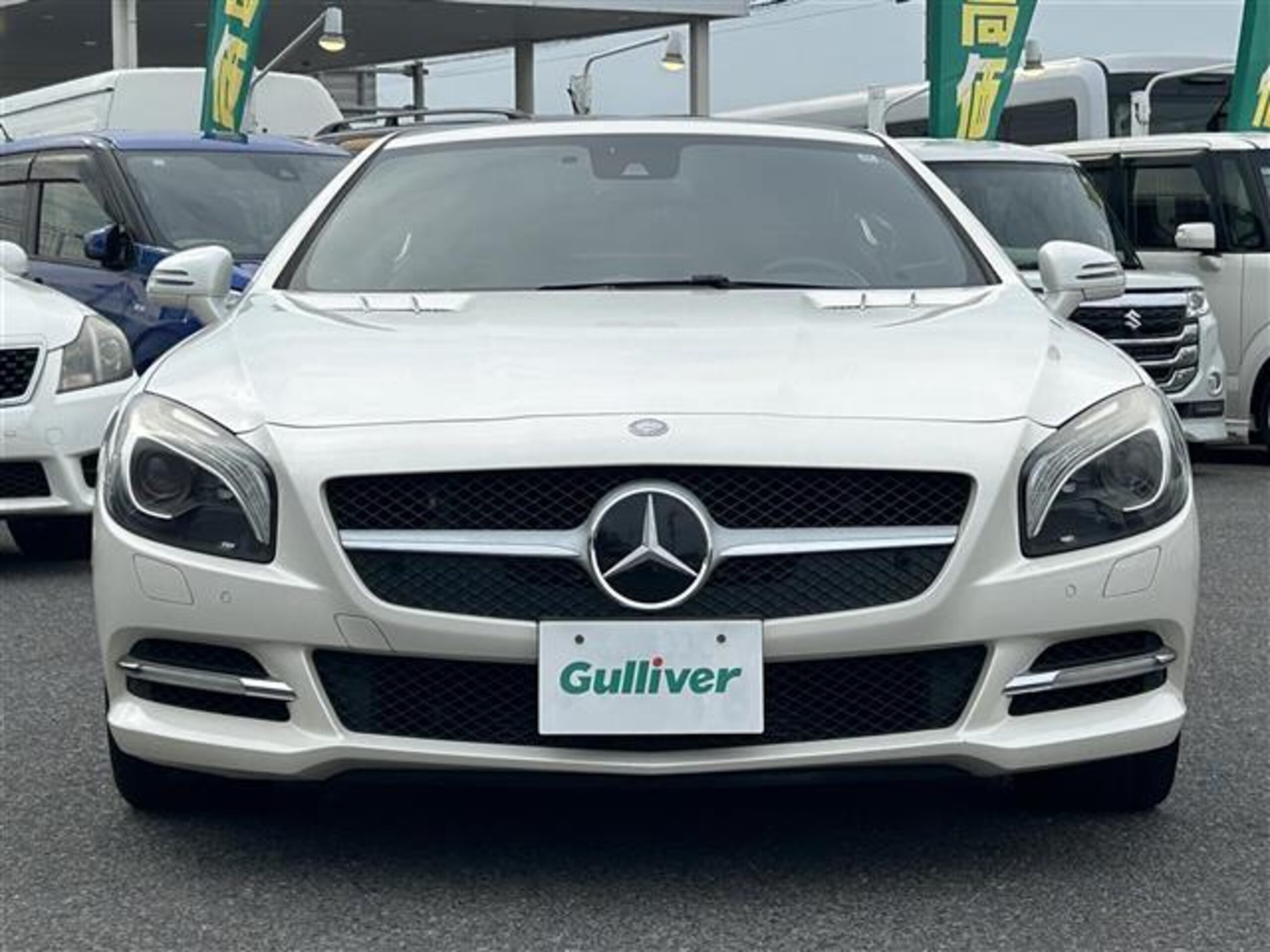 2013 Mercedes-Benz SLClass - メルセデス・ベンツ SLクラス SL550 ブルーエフィシェンシー 禁煙車/ナビ/バックカメラ/ETC/ルーフオープン/マジックスカイコントロール/ハーマンカードン/赤革レザーシート/シートヒーター/エアスカーフ/安全装備/パワーバックドア/保証書/取扱説明書
