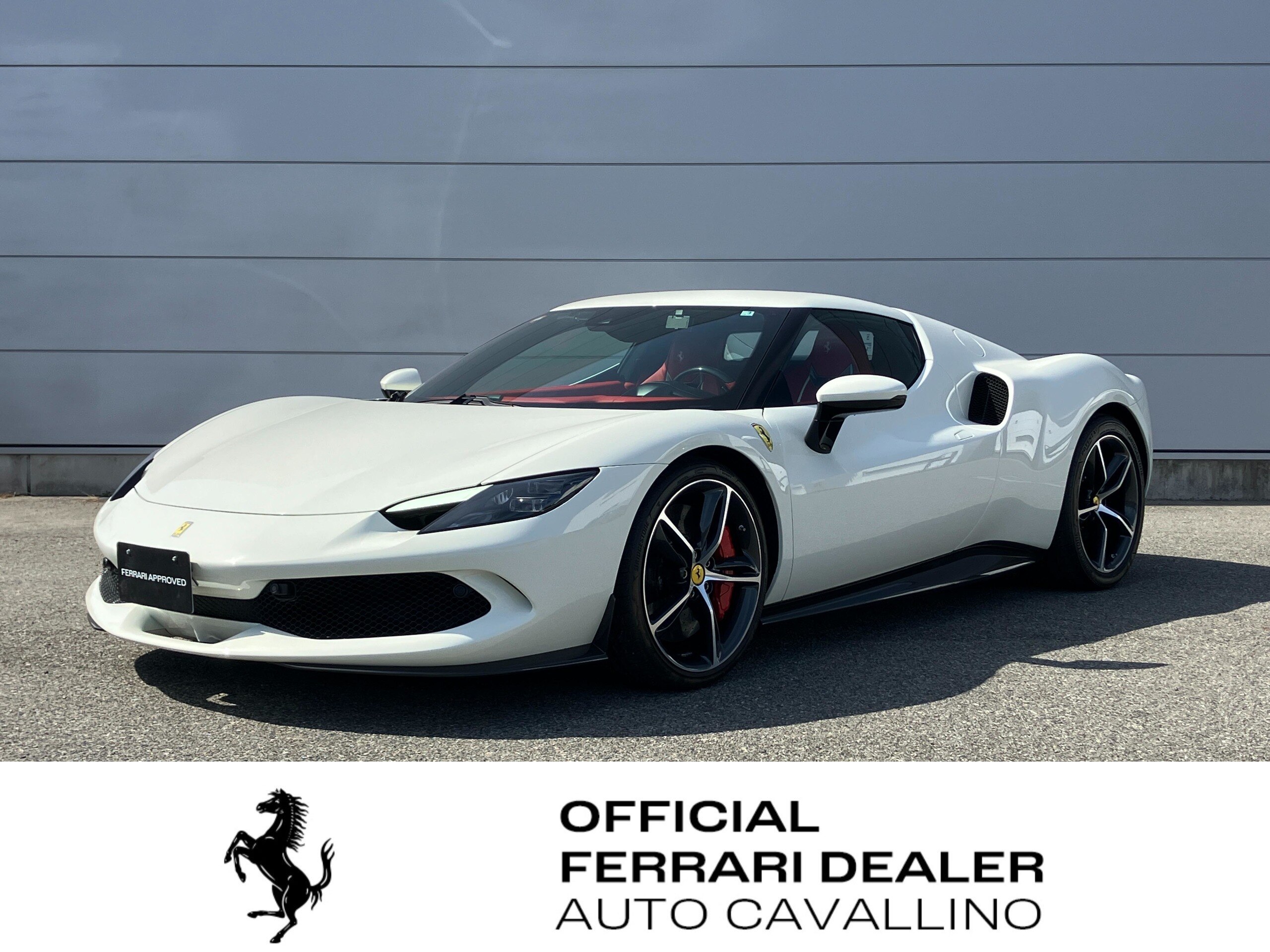 2025 Ferrari 296GTB - フェラーリ 296GTB F1 DCT 認定中古車 サスペンションリフター カーボンフロントスポイラー カーボンアウターシルカバー カーボンリアディフューザー カーボンステアリングホイール スペシャルデザインシート ダイアモンド鍛造ホイール