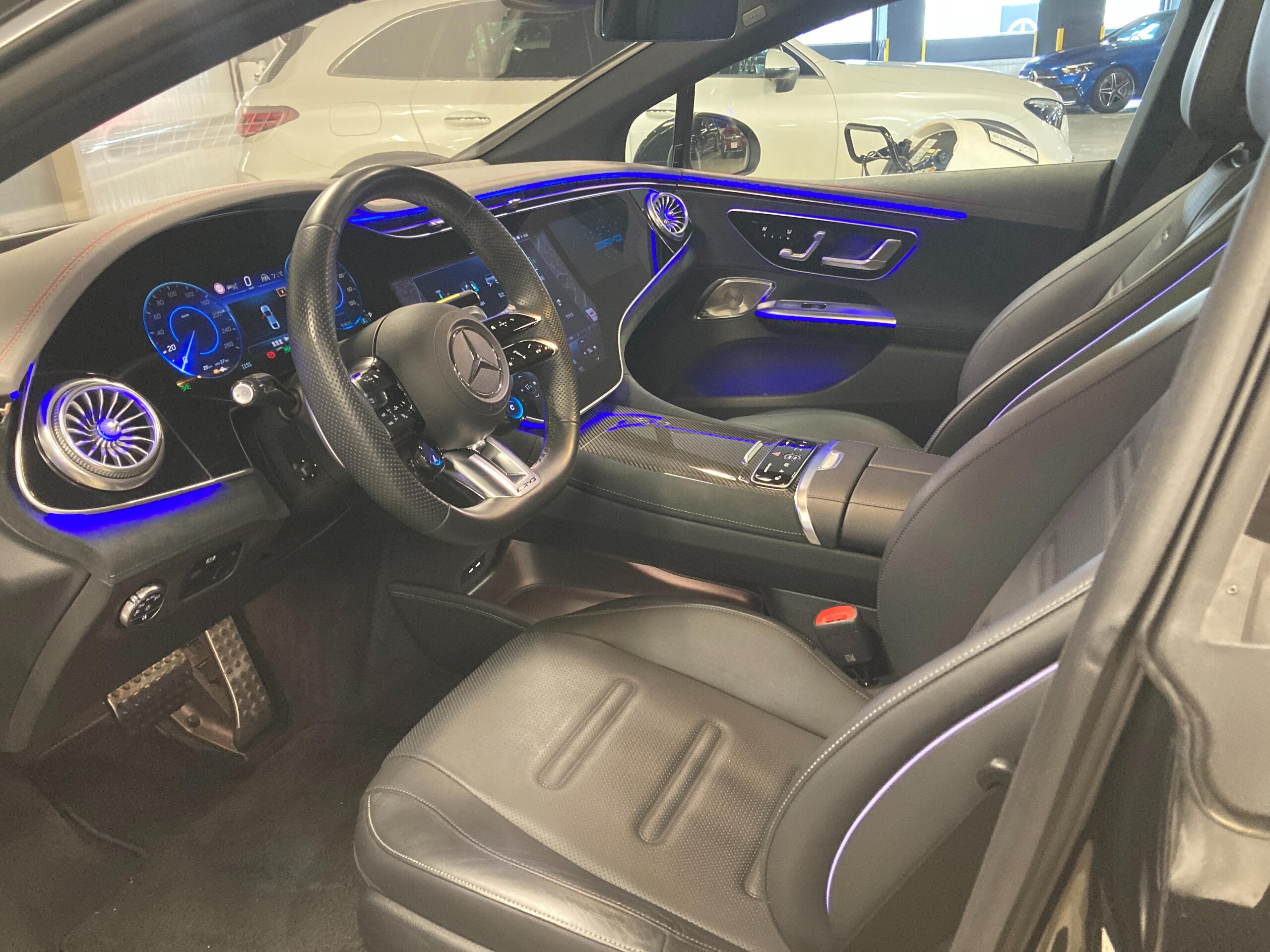 2024 Mercedes-AMG EQE - メルセデスＡＭＧ EQE 53 4マチックプラス 4WD MP202301 新車保証継承 認定中古車 レーダーセーフティパッケージ 360°カメラ メモリー付きパワーシート シートヒーター シートクーラー ヘッドアップディスプレイ