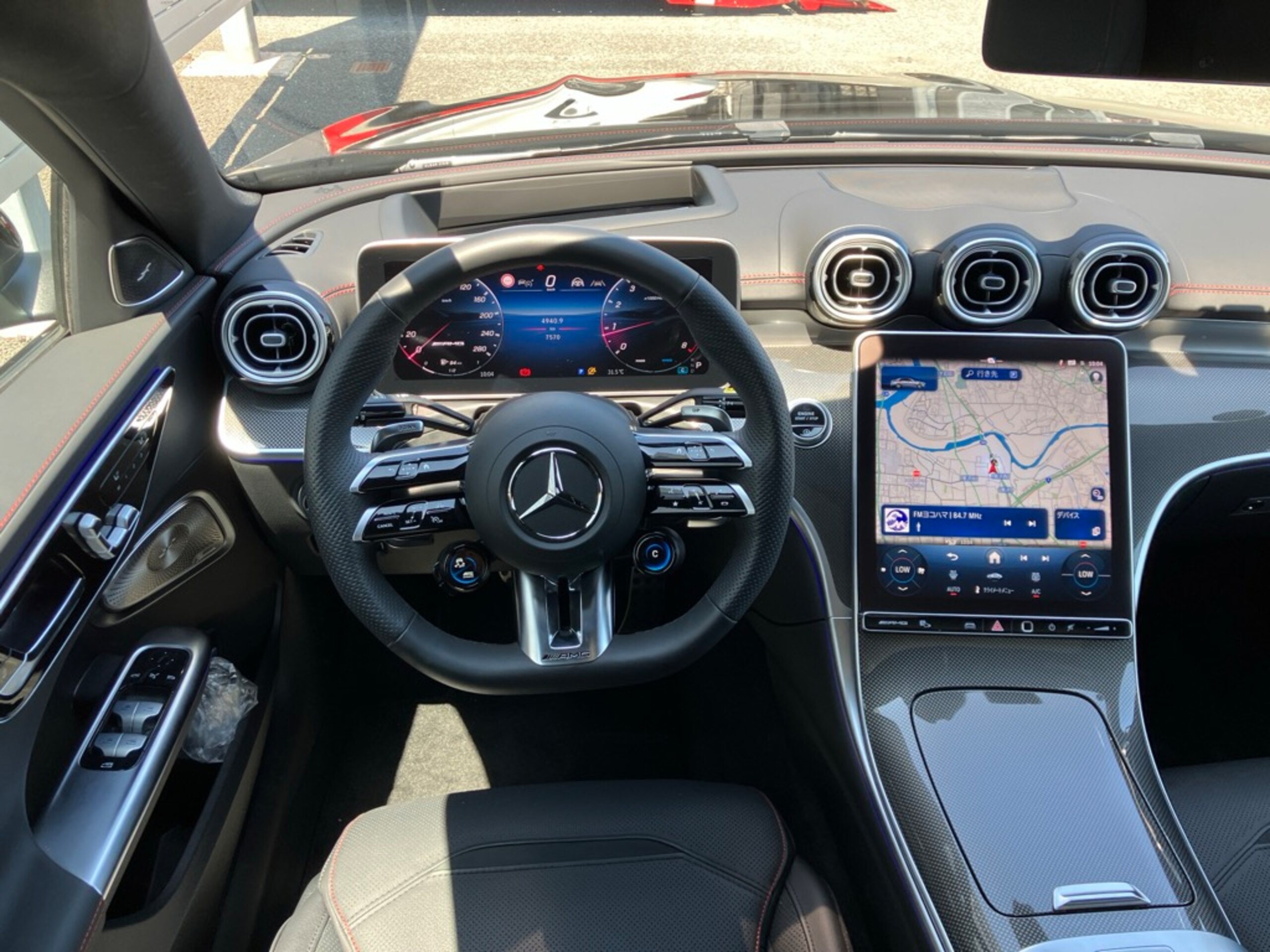 2024 Mercedes-AMG C-Class - メルセデスＡＭＧ Cクラス C43 4マチック (BSG搭載モデル) 4WD MP202501 認定中古車保証24か月 メモリー付パワーシート シートベンチレーション ブルメスターサラウンド 360度カメラ レーダーセーフティ 前後純正ドライブレコーダー 電動リアゲート
