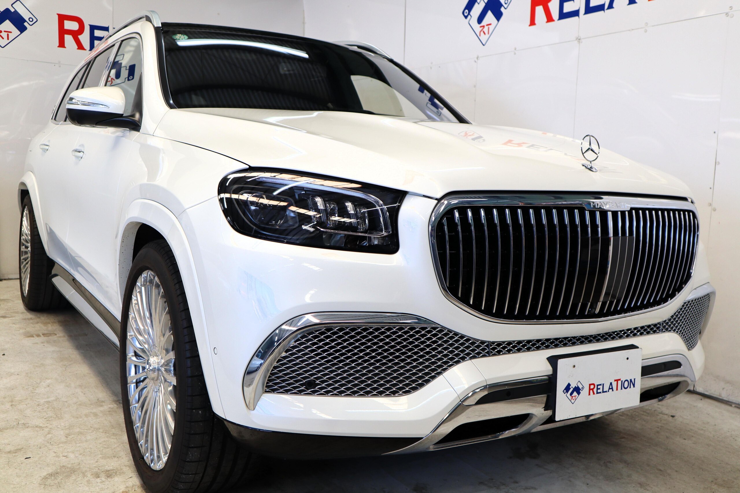 2022 Mercedes-Maybach GLS - メルセデス・マイバッハ GLS 600 4マチック (ISG搭載モデル) 4WD ファーストクラスパッケージリアエンターテイメントブルメスターサウンドパノラミックサンルーフブラックレザーシートシートベンチレーションナビTV360カメラETC23AWレーダークルーズ