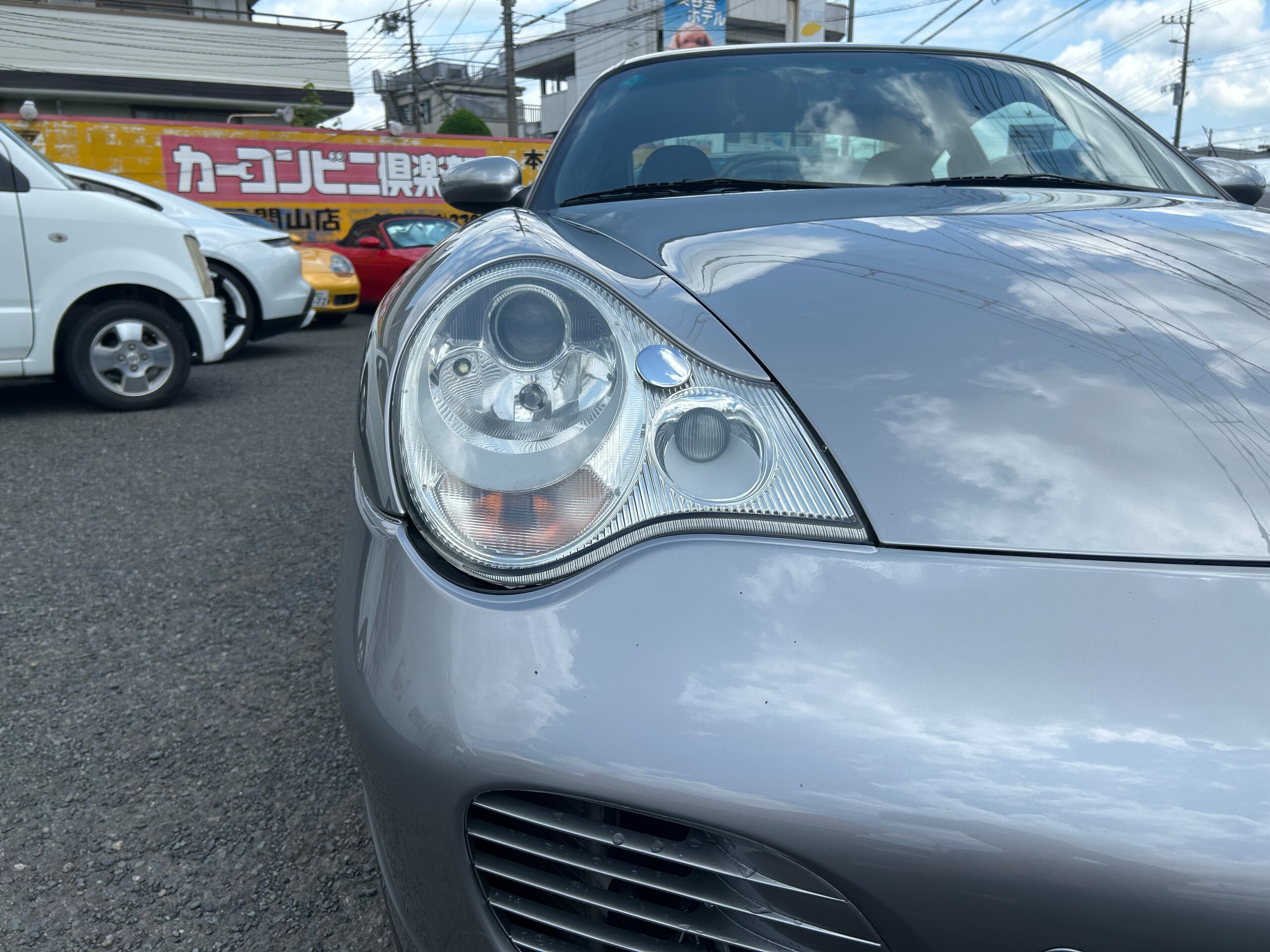 2004 Porsche 911 - ポルシェ 911 カレラ 40thアニバーサリーエディション 左H 6MT サンルーフ シートヒーター 専用Fバンパー サイドスカート ポリッシュホイール GTシルバーメタリック スポーツシート