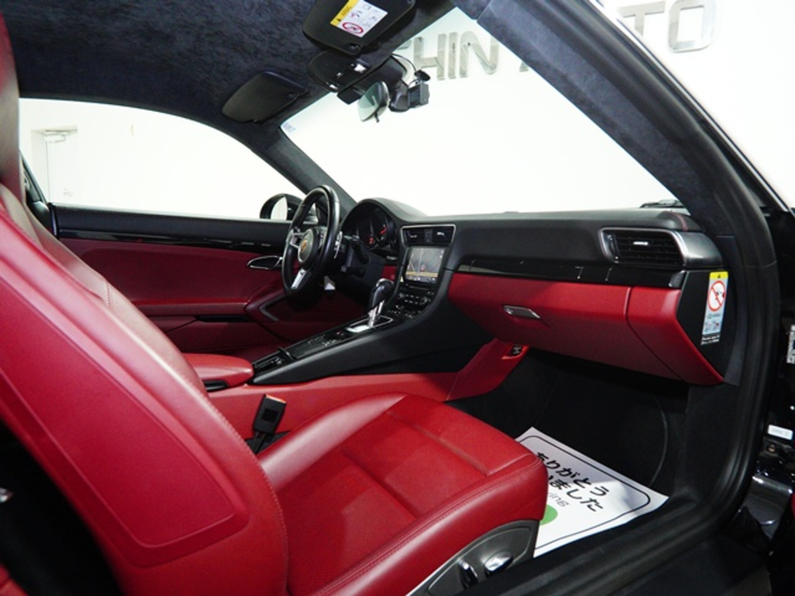 2016 Porsche 911 - ポルシェ 911 カレラ4 PDK 左ハンドル レッドレザーインテリア パワークラフトエグゾースト(純正あり) 純正20/21インチAW バックカメラ ドライブレコーダー GTスポーツステアリング スポーツエキゾースト PDLS ドラレコ