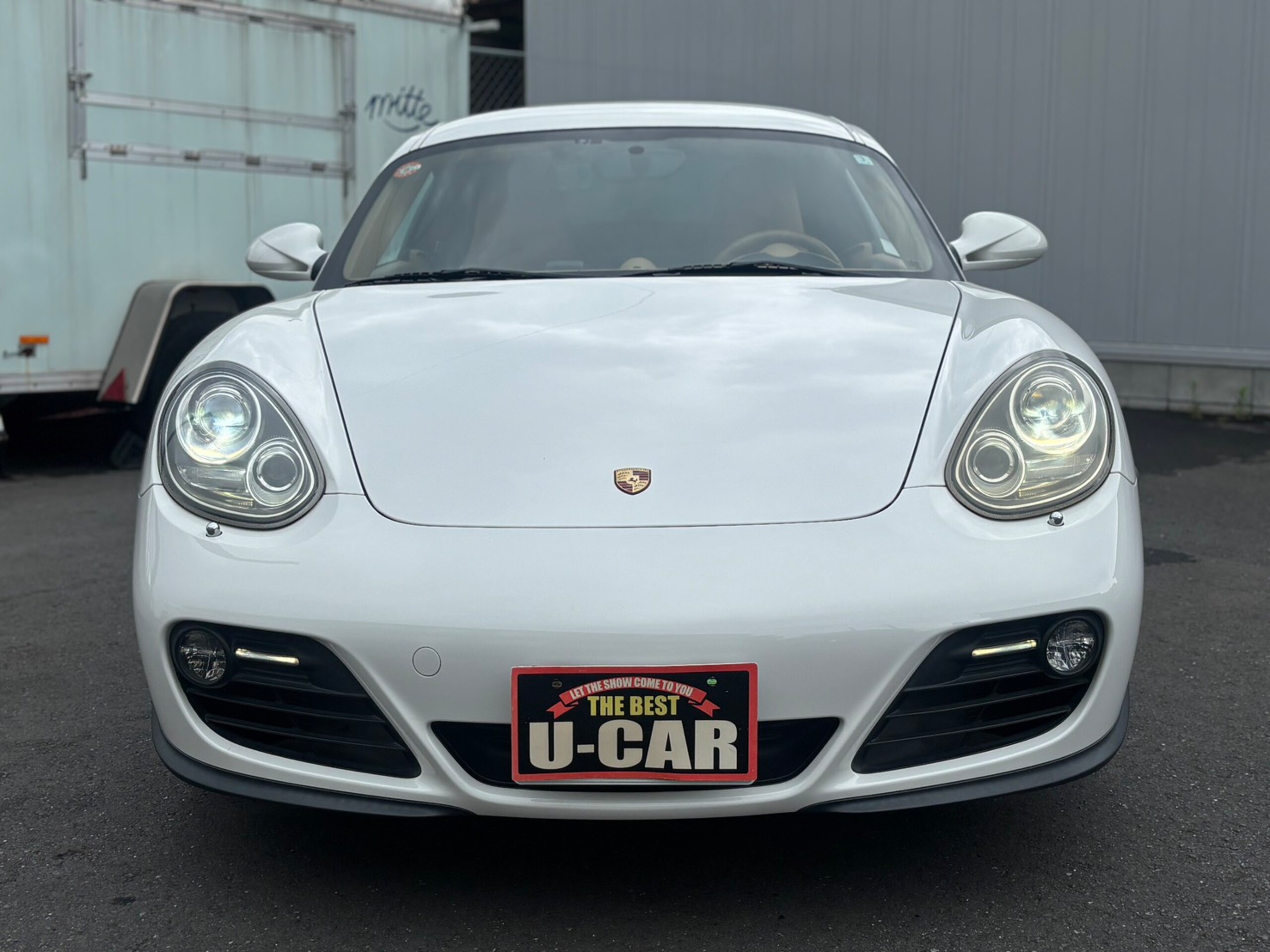 2010 Porsche Cayman - ポルシェ ケイマン PDK ユーザー買取車/スポーツクロノPKG/正規ディーラー車/左ハンドル/ベージュインテリア/ハーフレザーシート/シートヒーター/クラリオンナビ/フルセグTV/バックカメラ/BT接続可/ETC/HIDヘッドライト/車検整備付