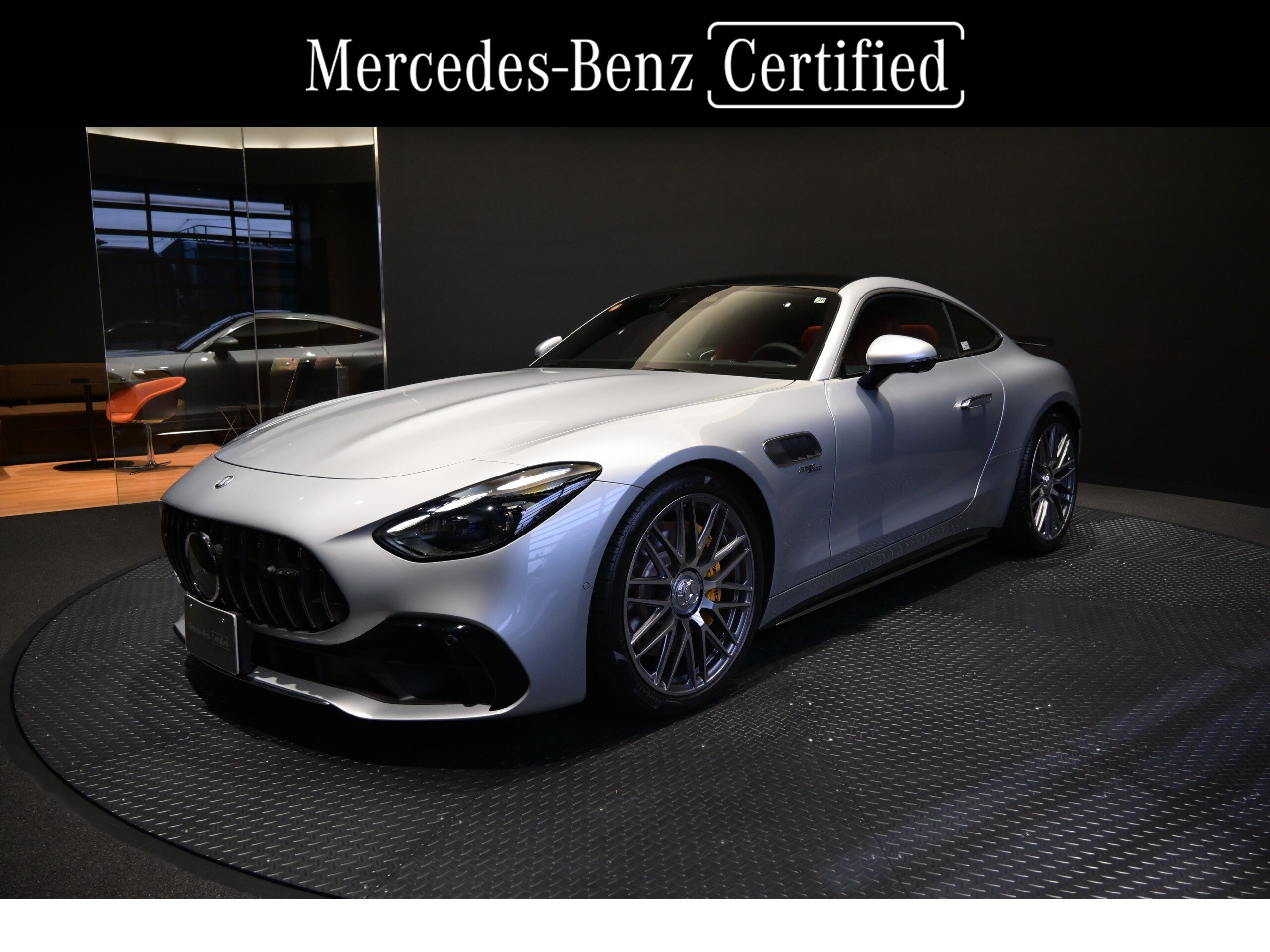 2025 Mercedes-AMG GT - メルセデスＡＭＧ GT 43 クーペ MP202502 元社有車/左ハンドル車/AMGパフォーマンスPKG/AMGドライビングPKG/パノラミックルーフPKG/赤レザーシート/純正ドラレコ前付き