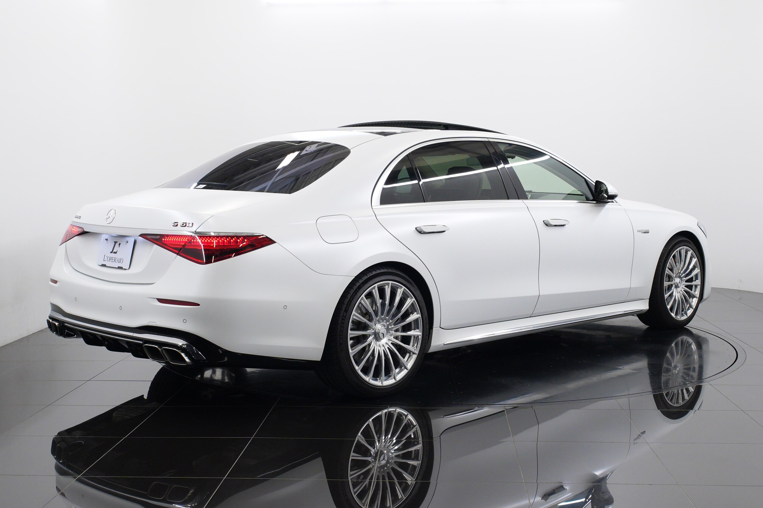 2023 Mercedes-AMG S-Class - メルセデスＡＭＧ Sクラス S 63 E パフォーマンス 4WD 有償色 ベージュ/灰革 リアコンフォートPKG ショーファーPKG エグゼクティブシート ダイヤモンドステッチ パフォーマンスステアリング 3Dコックピット/ARヘッドアップディスプレイ リアタブレット