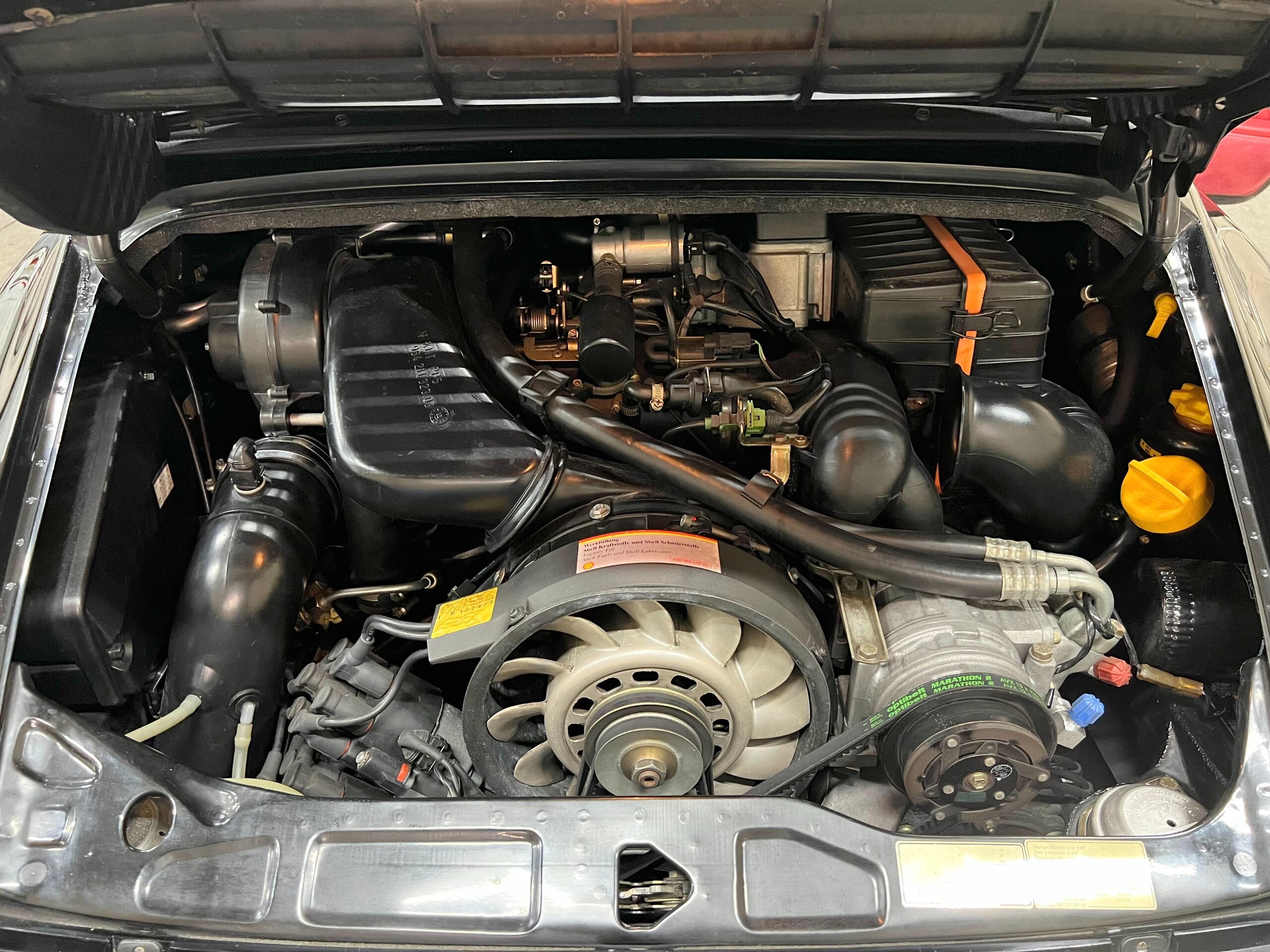 1992 Porsche 911 Cabriolet - ポルシェ 911カブリオレ 911カレラ2 カブリオレ ミツワD車 左H/6MT 3.6万K時エンジンOH&2.1万K時クラッチOH済(歴代記録簿23枚) 走行4万K 後期SRS付 RSクラッチ換装 純正OP赤オールレザーインテリア/17cupAW 後期ターボミラー Panasonicナビ/TV/Bカメラ/360°Dレコ