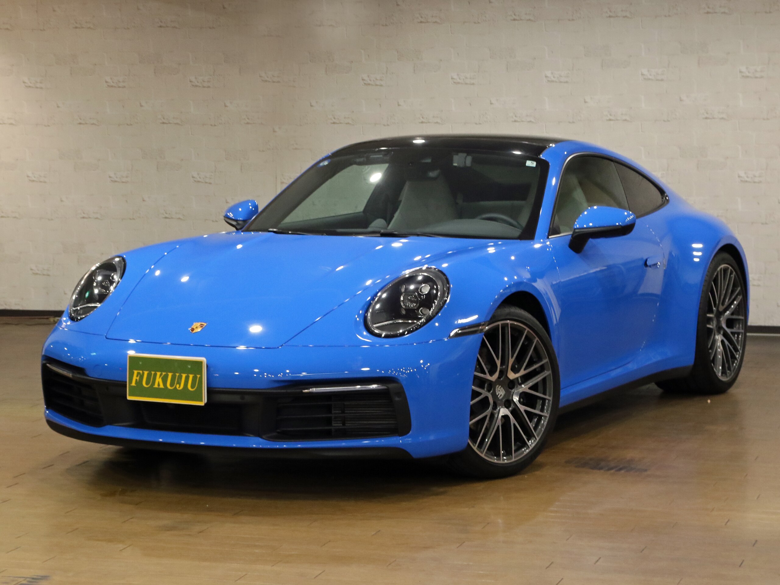 2023 Porsche 911 - ポルシェ 911 カレラ PDK スポーツクロノ スポーツエグゾースト ブルメスターサウンド レザーインテリア 20/21ターボAW 14WAYパワーシート カーボンドアカバー ガラスサンルーフ スペシャルカラーシャークブルー LEDヘッドライト