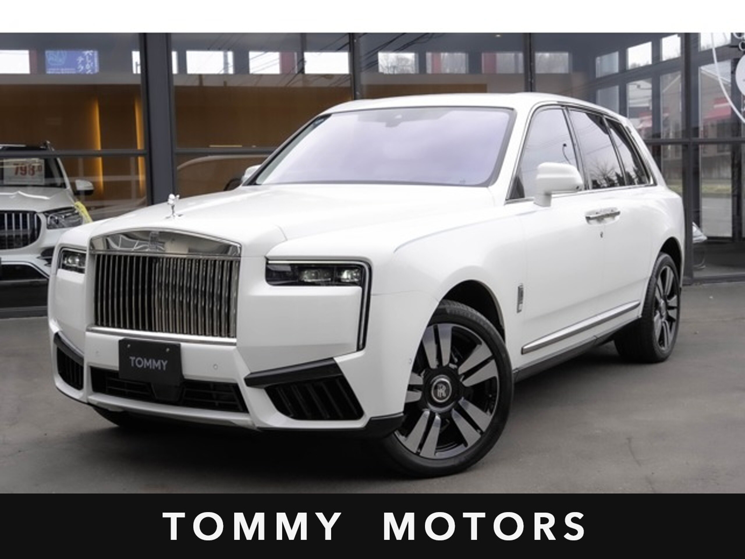 2025 Rolls-Royce Cullinan - ロールスロイス カリナン 6.75 4WD 全周囲カメラ ナビ フルセグTV 後席モニター 22インチツインスポークパートポリッシュ ピアノホワイト ラウンジシート シューティングスターヘッドライナー RRヘッドレスト刺績