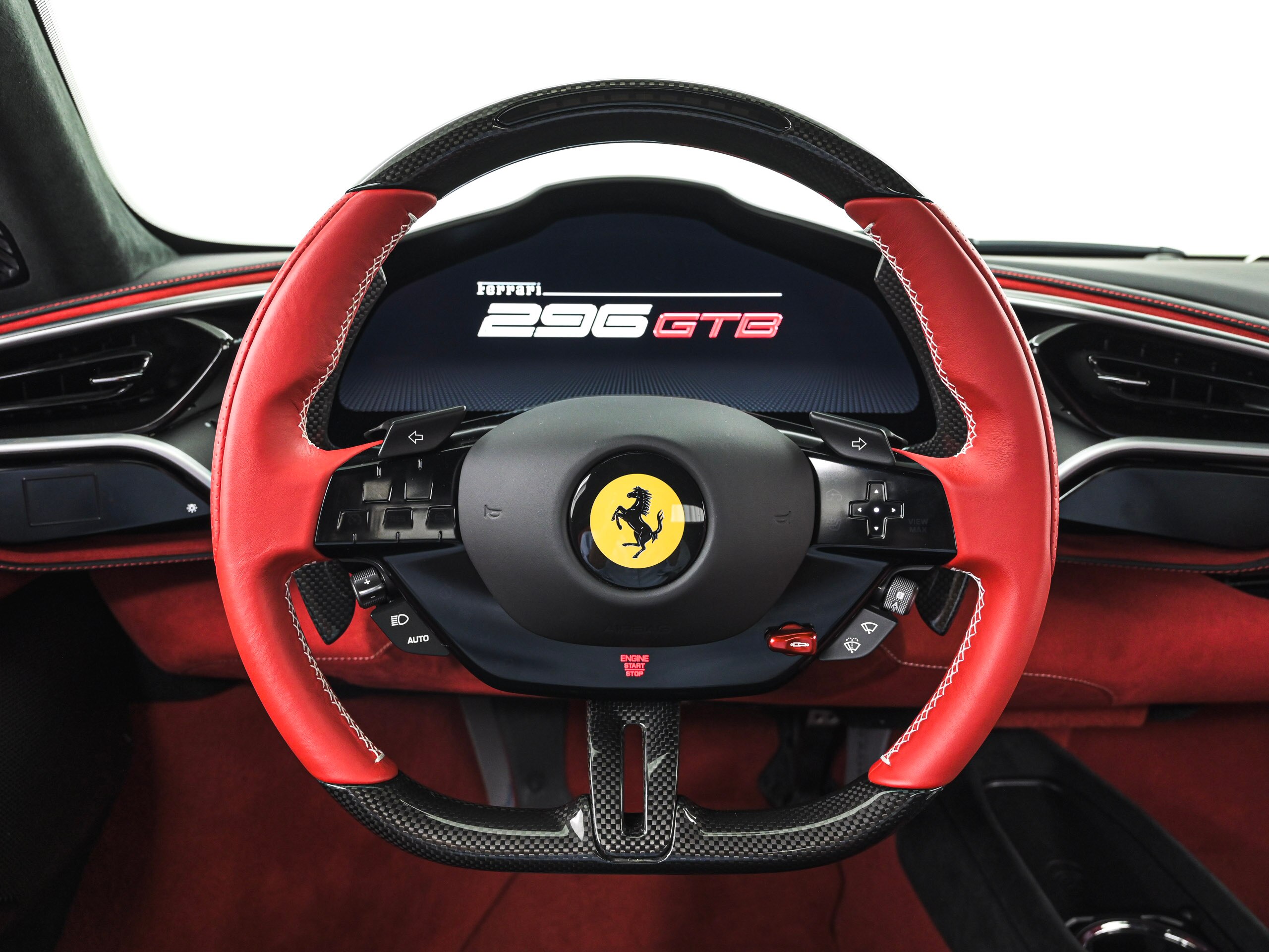 2025 Ferrari 296GTB - フェラーリ 296GTB F1 DCT アップルカープレイ バックレーダー サラウンドビューカメラ ダイヤモンド研磨鍛造ホイール ワイヤレスチャージャー LED付ステアリング サスペンションリフター