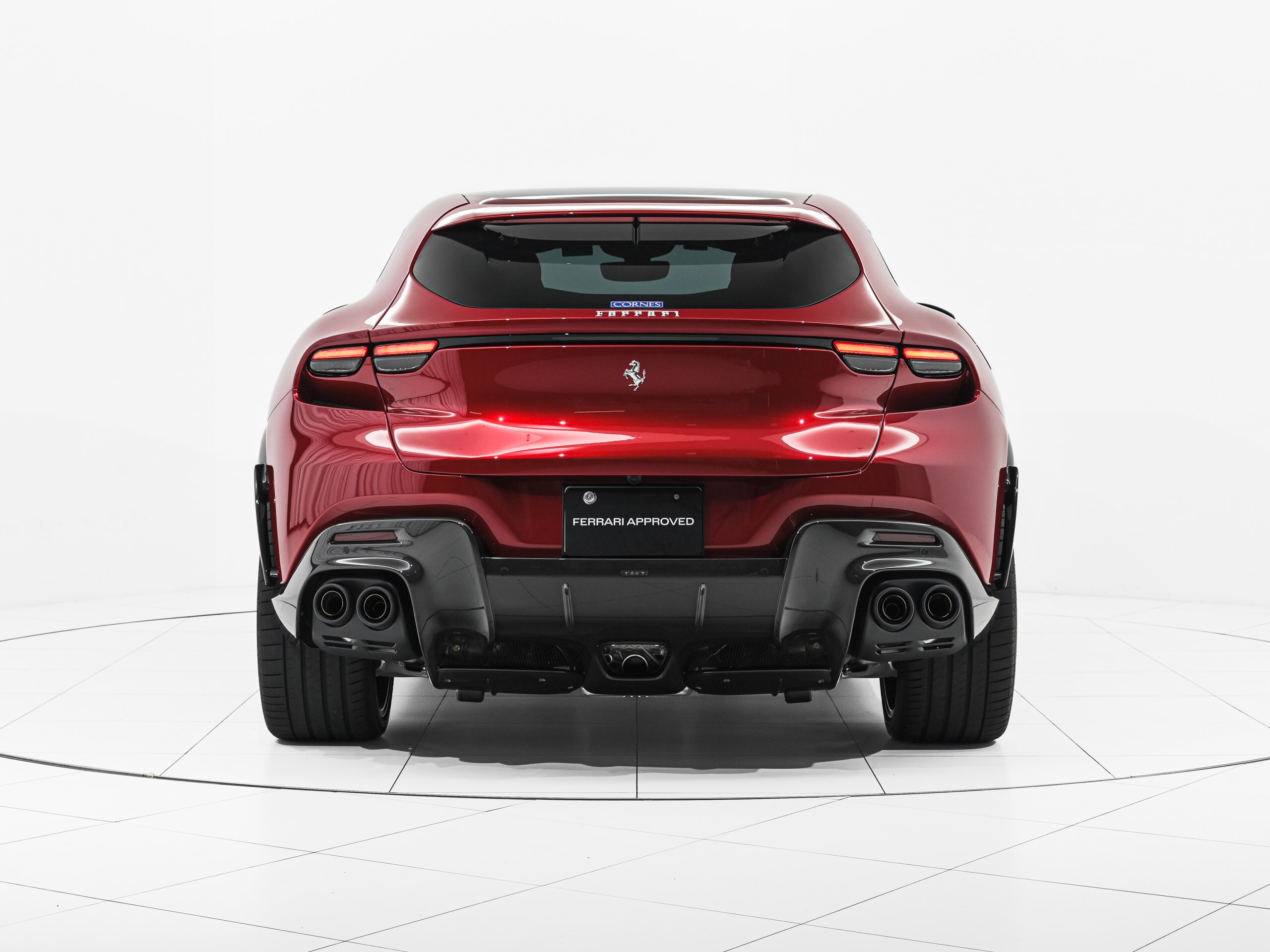 2024 Ferrari Purosangue - フェラーリ プロサングエ F1 DCT 4WD Rosso Maranello パノラミックルーフ LED付カーボン製ステアリング ダイヤモンド研磨仕上鍛造ホイール オートハイビーム