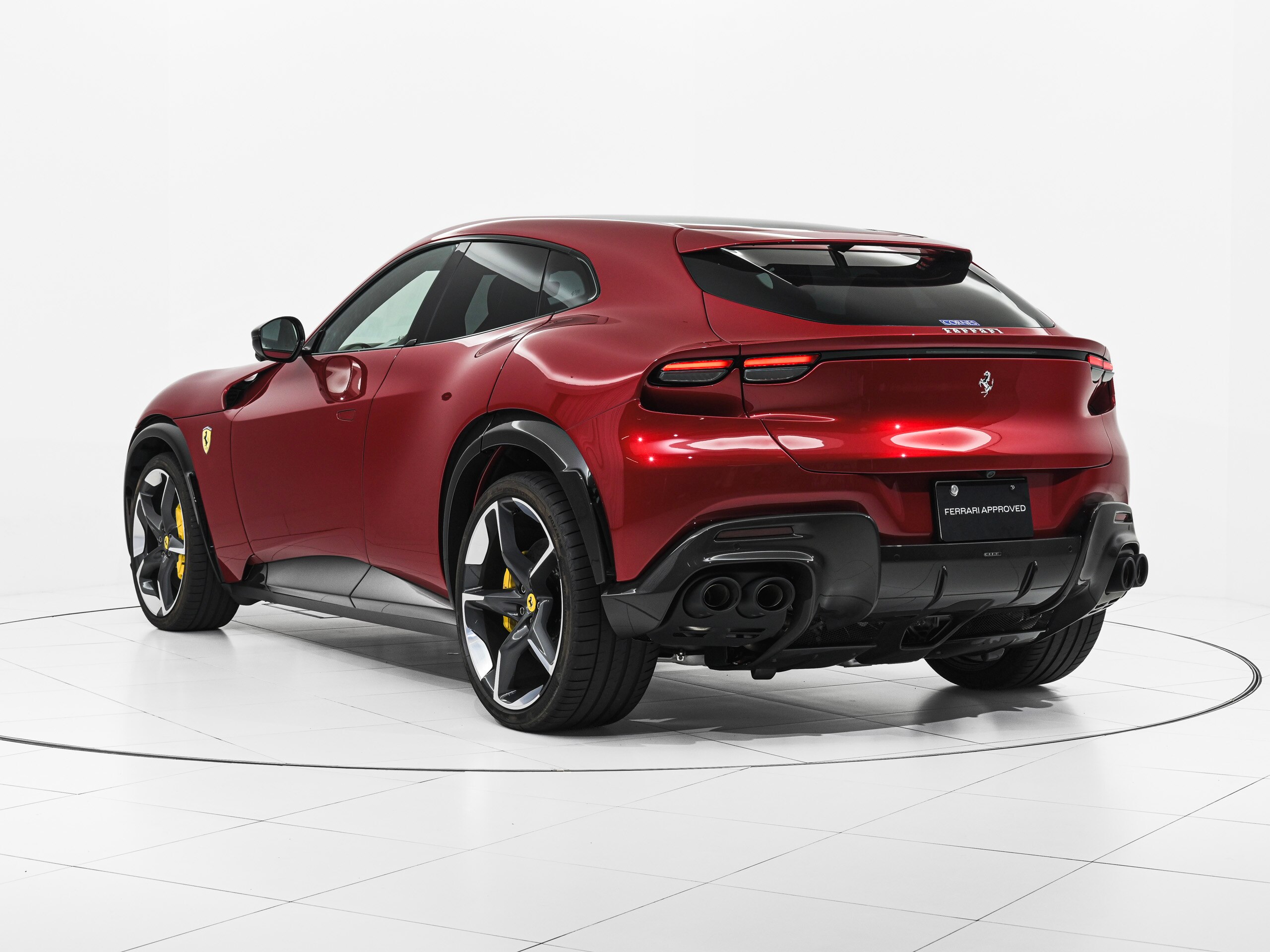 2024 Ferrari Purosangue - フェラーリ プロサングエ F1 DCT 4WD Rosso Maranello パノラミックルーフ LED付カーボン製ステアリング ダイヤモンド研磨仕上鍛造ホイール オートハイビーム