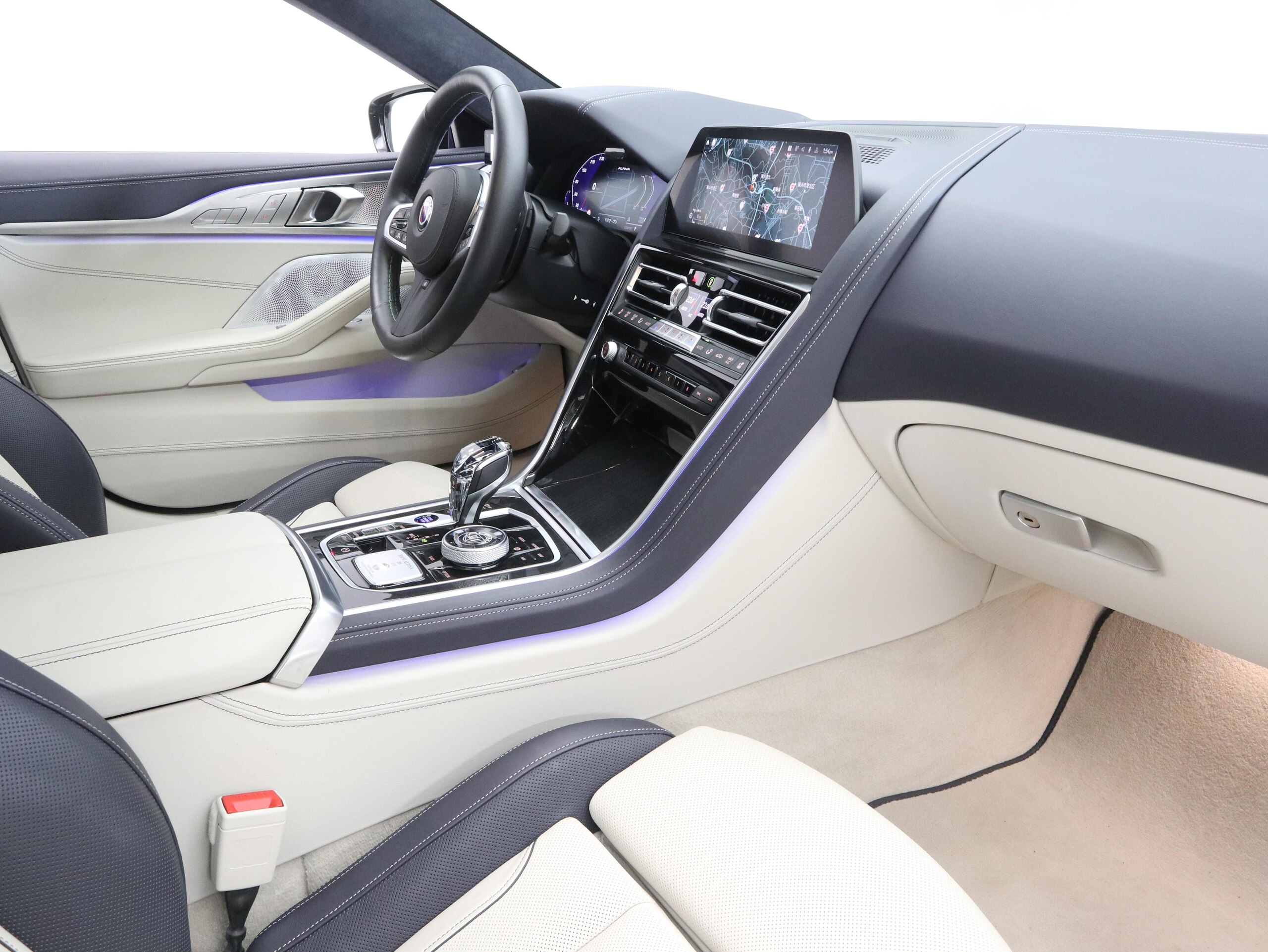 2022 BMW ALPINA B8 Gran Coupe - ＢＭＷアルピナ B8グランクーペ アルラット 4WD 認定中古車 1年保証 パノラマサンルーフ アイボリーレザー 21インチAW アクティブクルーズコントロール B&Wサウンドシステム 全周囲カメラ レーザーライト 衝突軽減 車線逸脱 ヘッドアップディスプレイ