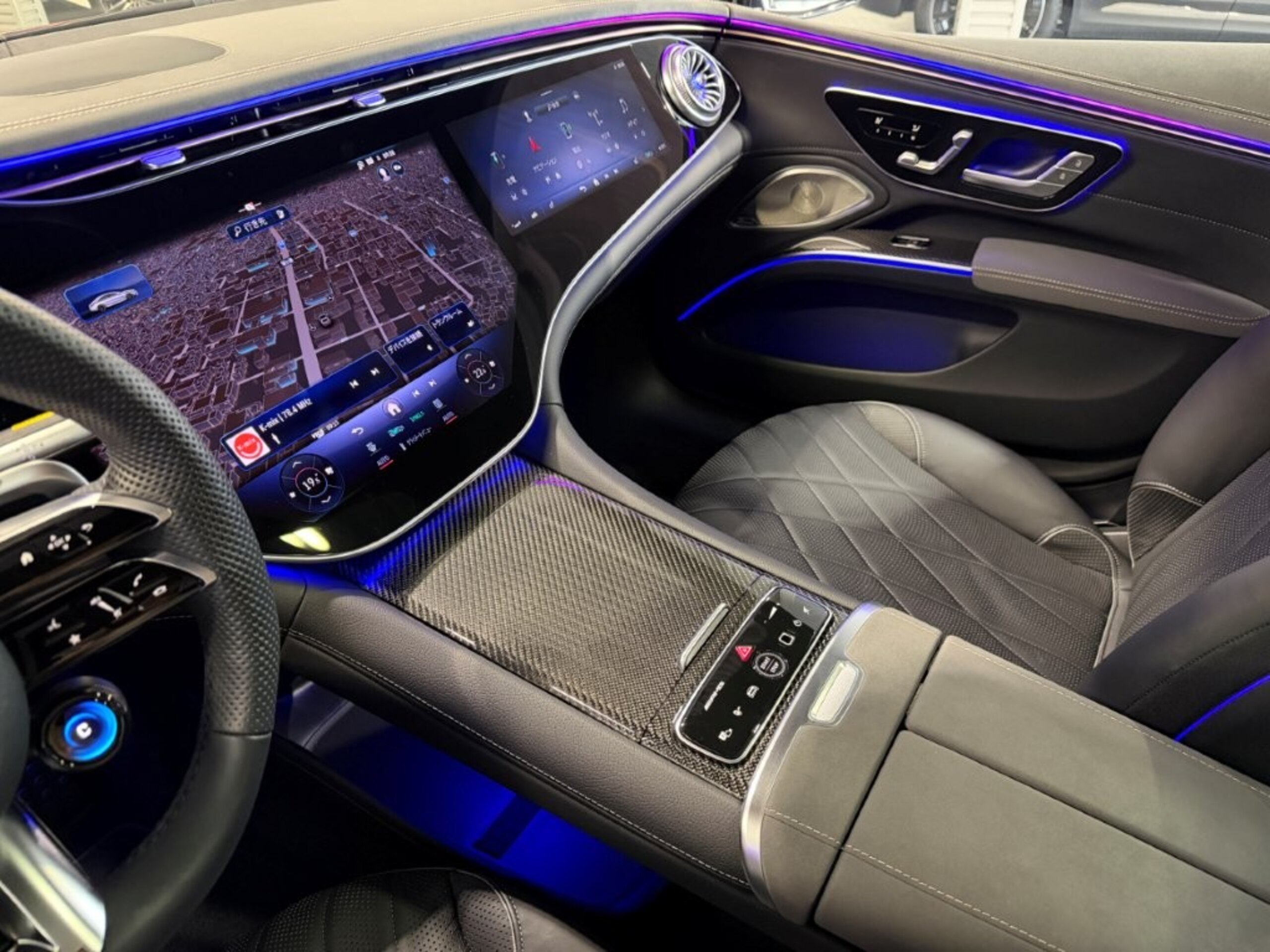 2024 Mercedes-AMG EQS - メルセデスＡＭＧ EQS 53 4マチックプラス 4WD MP202302 左ハンドル AMGカーボンセラミックブレーキ AMGカーボンファイバーインテリアトリム エクスクルーシブPKG リアコンフォートPKG リアベルトバック 前後ドラレコ360 パノラミックSR 黒本革 社外レーダー探知機